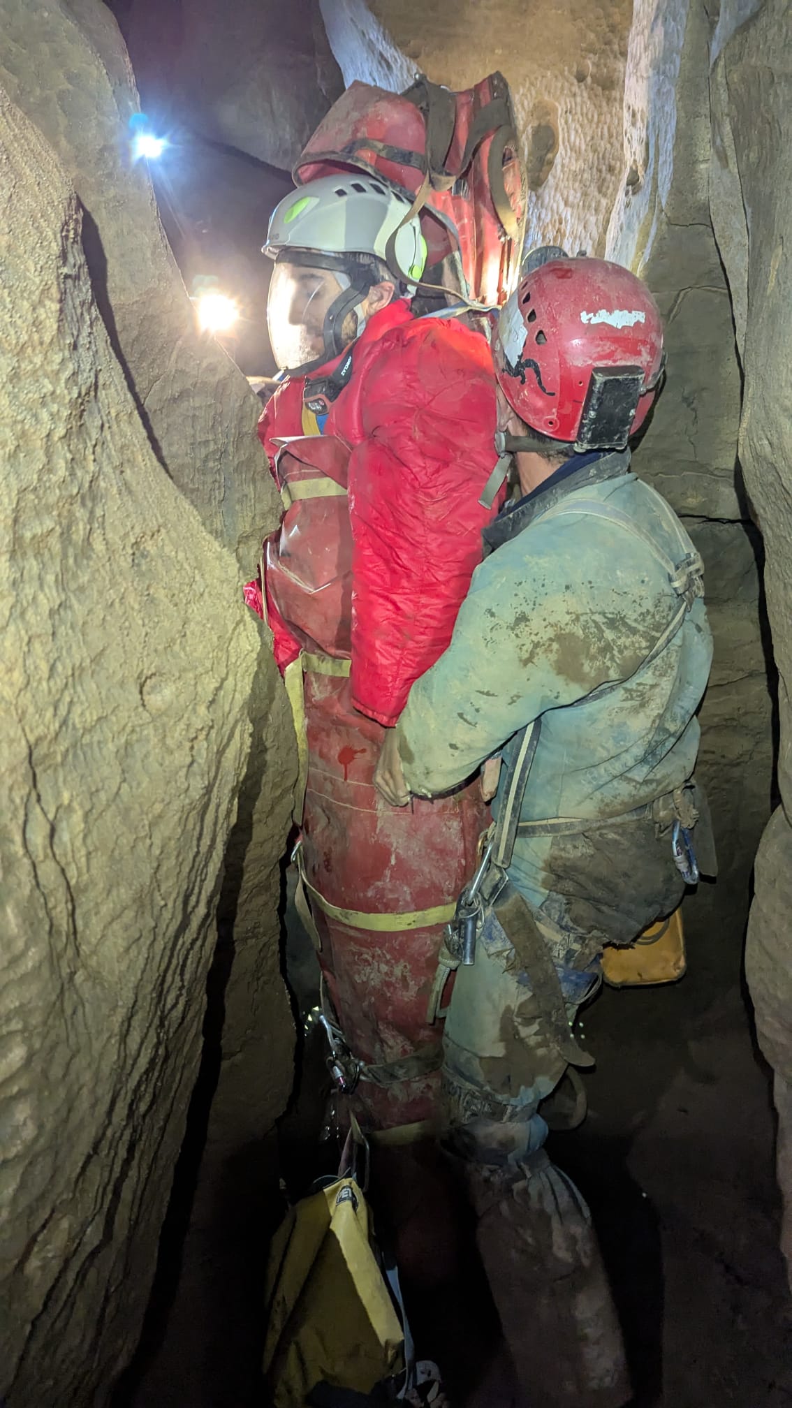 Simulacro de rescate en la sierra de Aralar