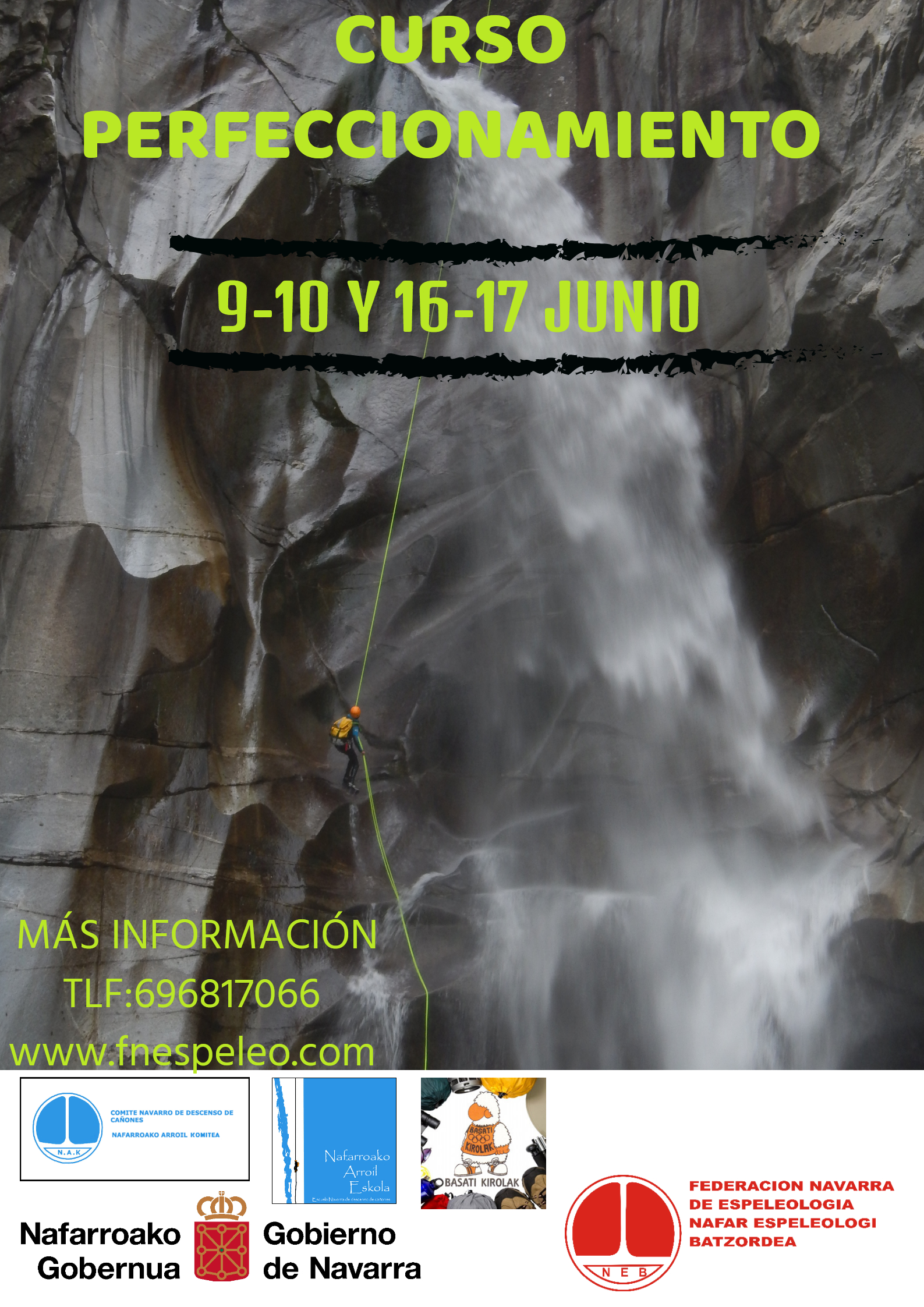 Cursos de Descenso de Barrancos organizados por la Federación