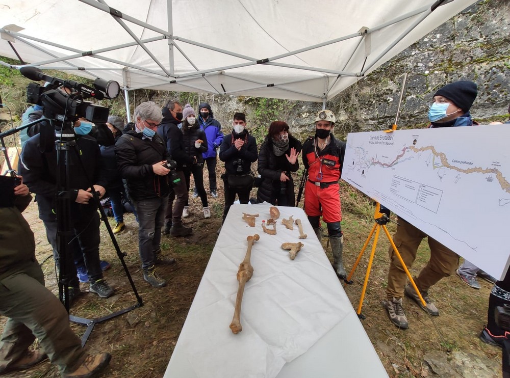Andoni Gallardo Izcue del GE Sakon: "el descubrimiento del Hombre de Loizu ha servido para ver a la espeleología desde otro prisma"
