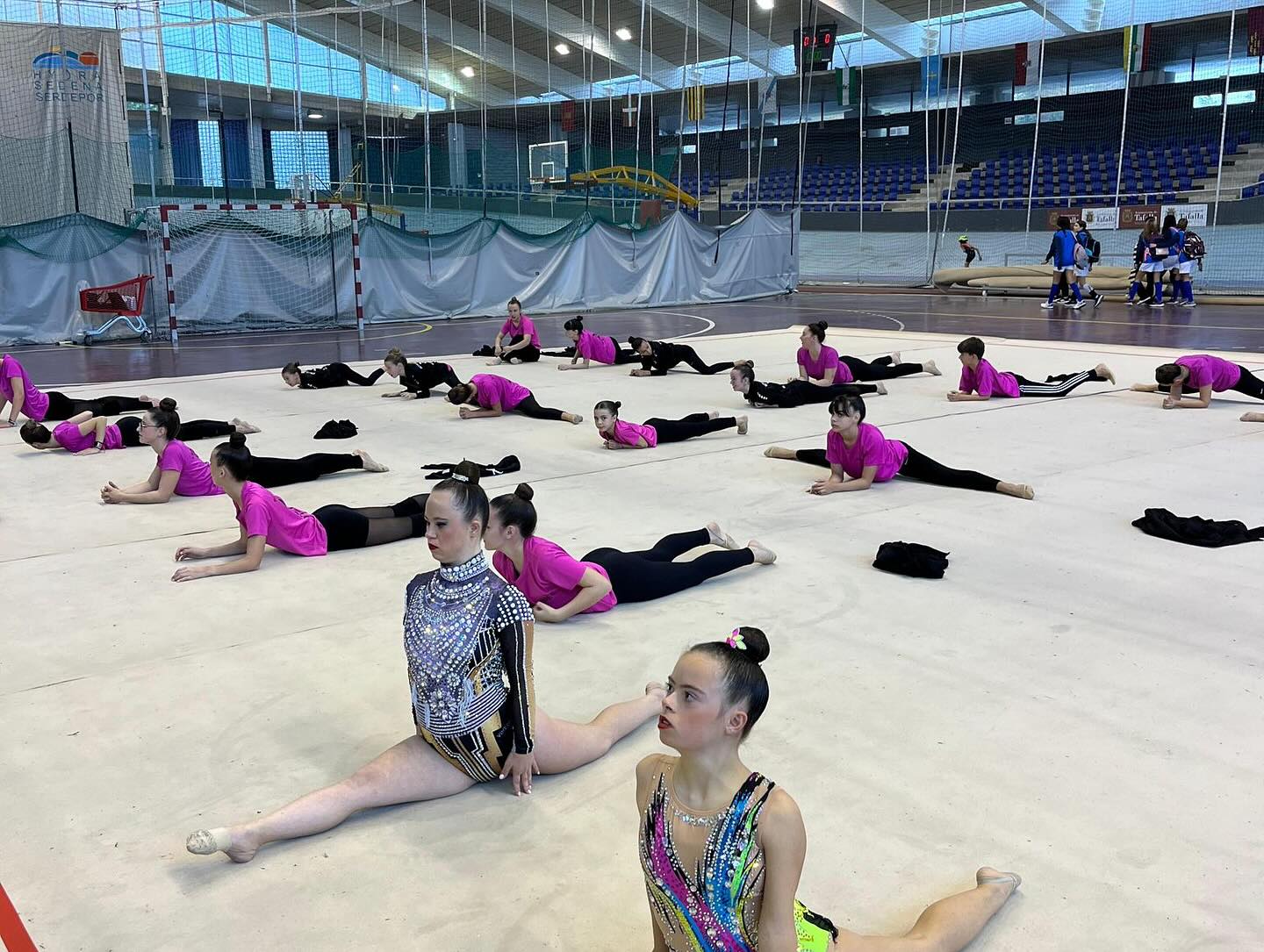 La gimnasia rítmica estuvo presente en la acto inaugural de la 39ª edición de los Juegos Deportivos de Navarra