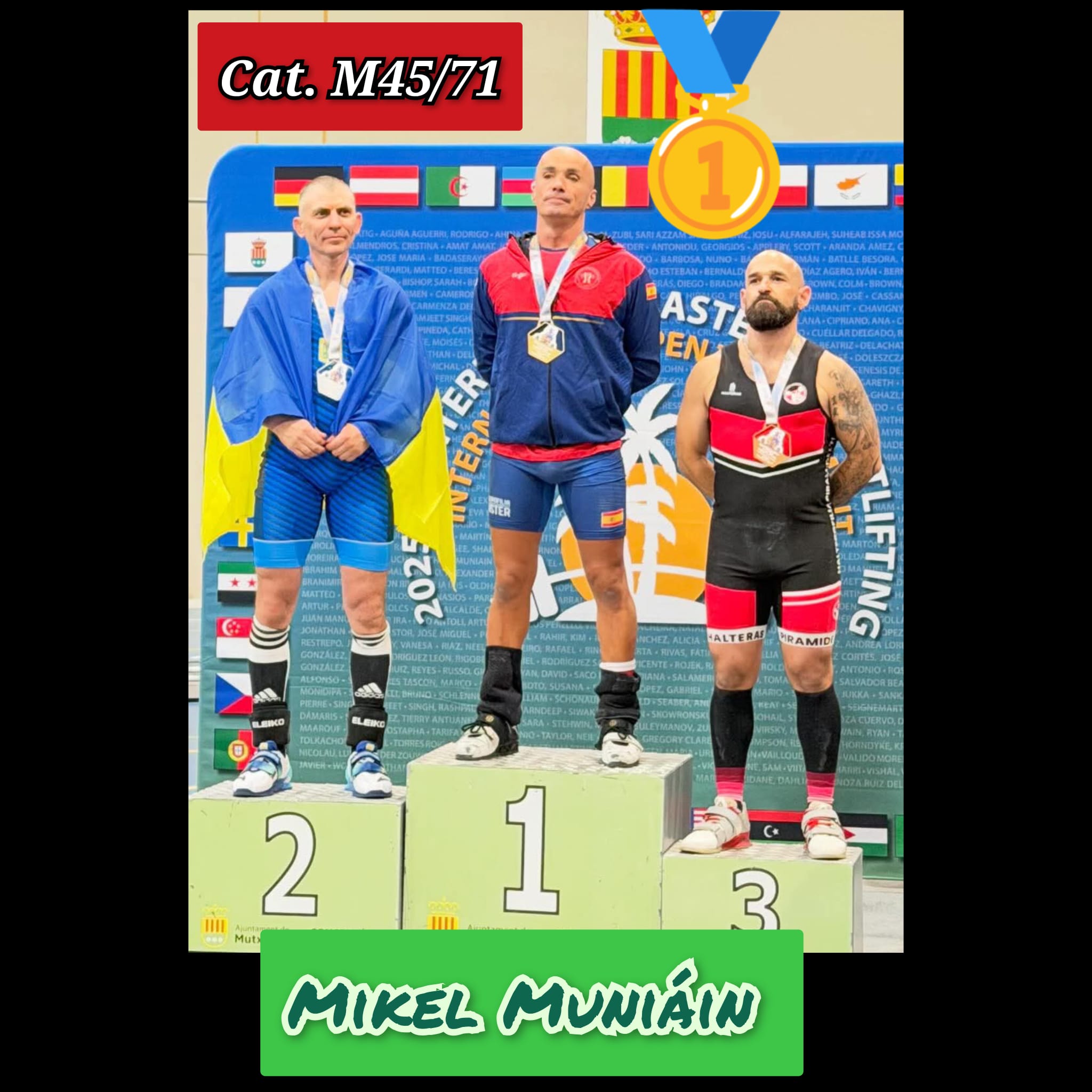 La halterofilia navarra brilla en el Mediterranean Masters Weightlifting International Open