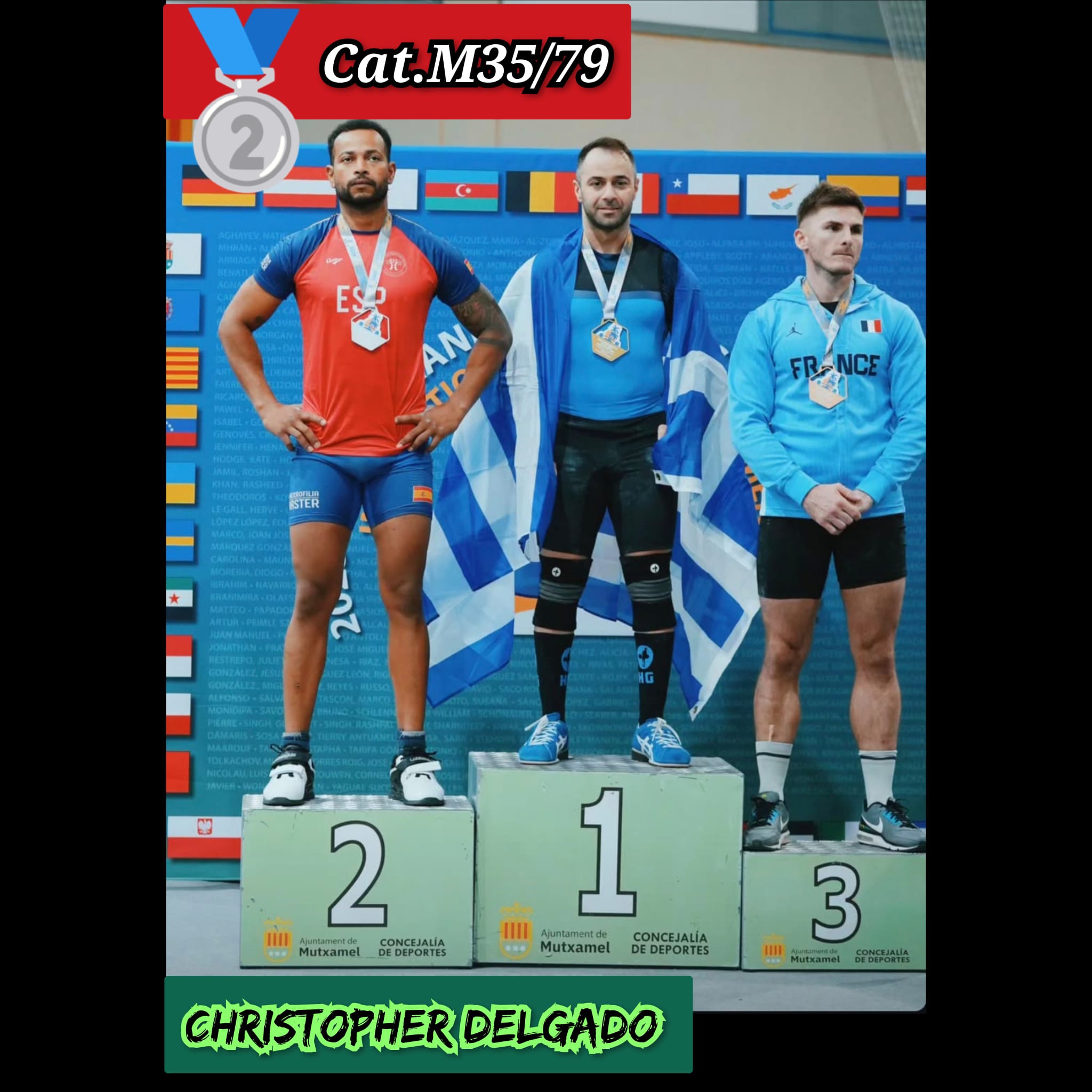 La halterofilia navarra brilla en el Mediterranean Masters Weightlifting International Open