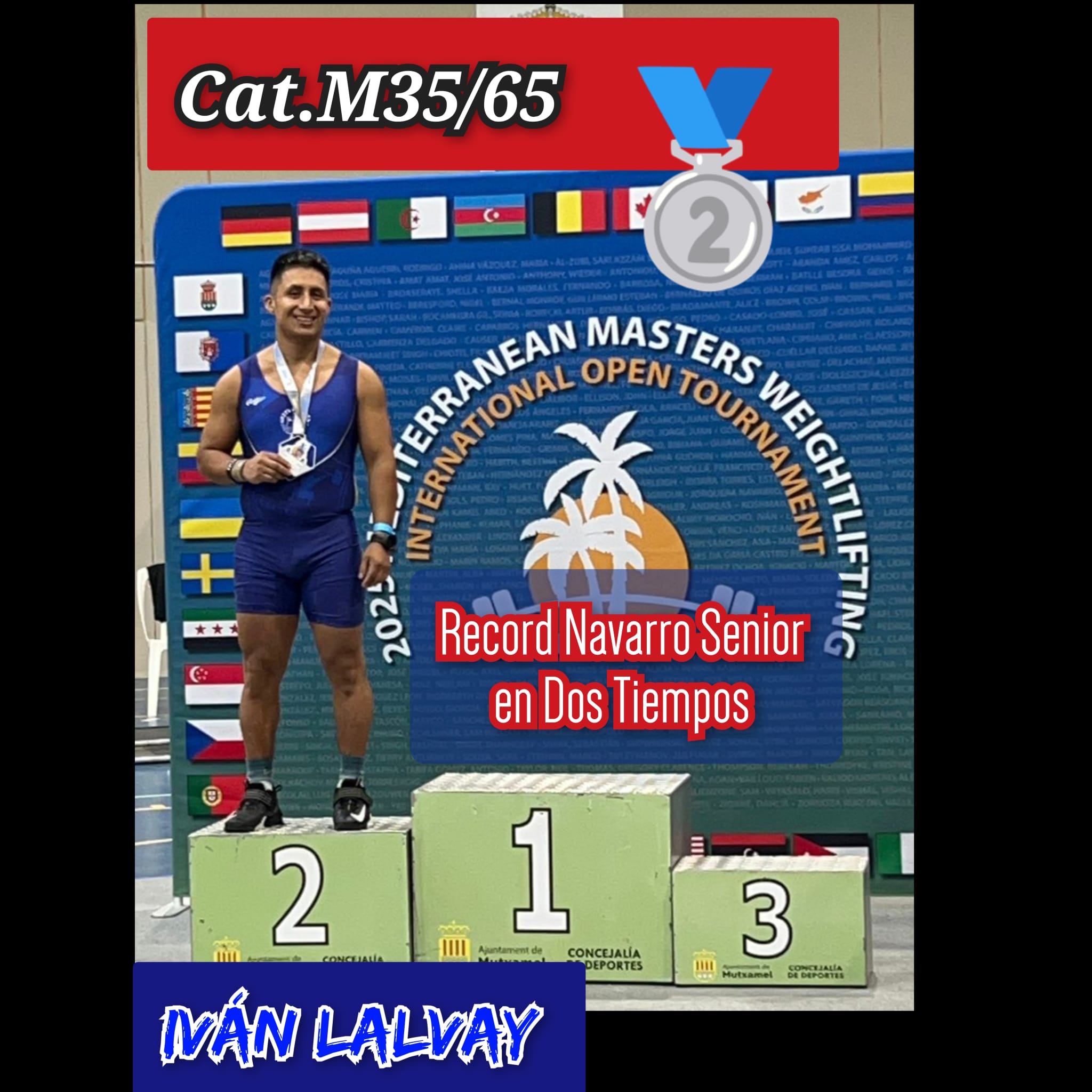La halterofilia navarra brilla en el Mediterranean Masters Weightlifting International Open