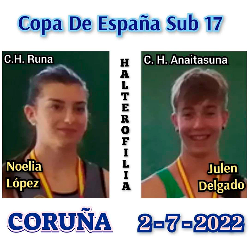 Dos levantadores navarros en la Preselecci&oacute;n para el Campeonato de Europa Sub 15 y Sub 17