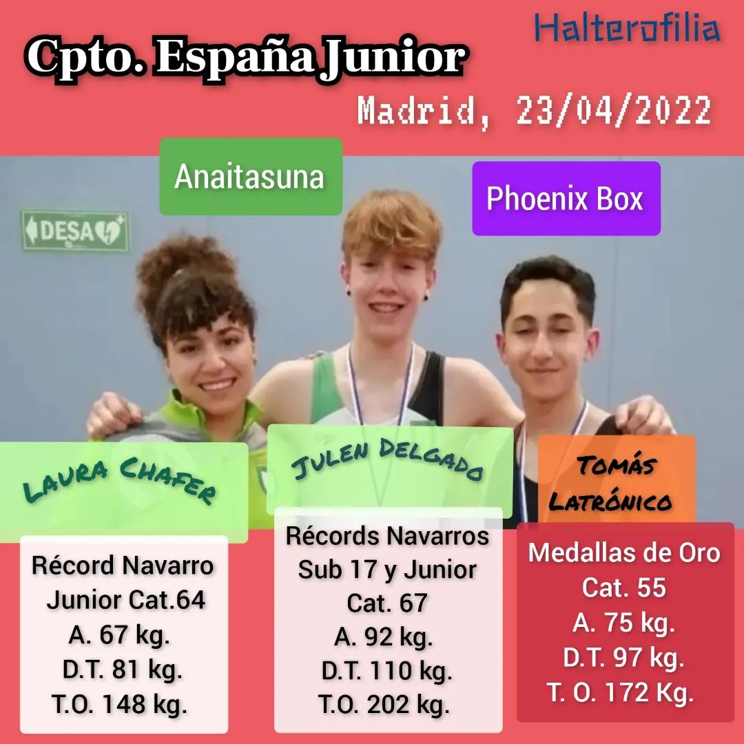 Campeonato de Espa&ntilde;a J&uacute;nior (Madrid, 23/04/2022)