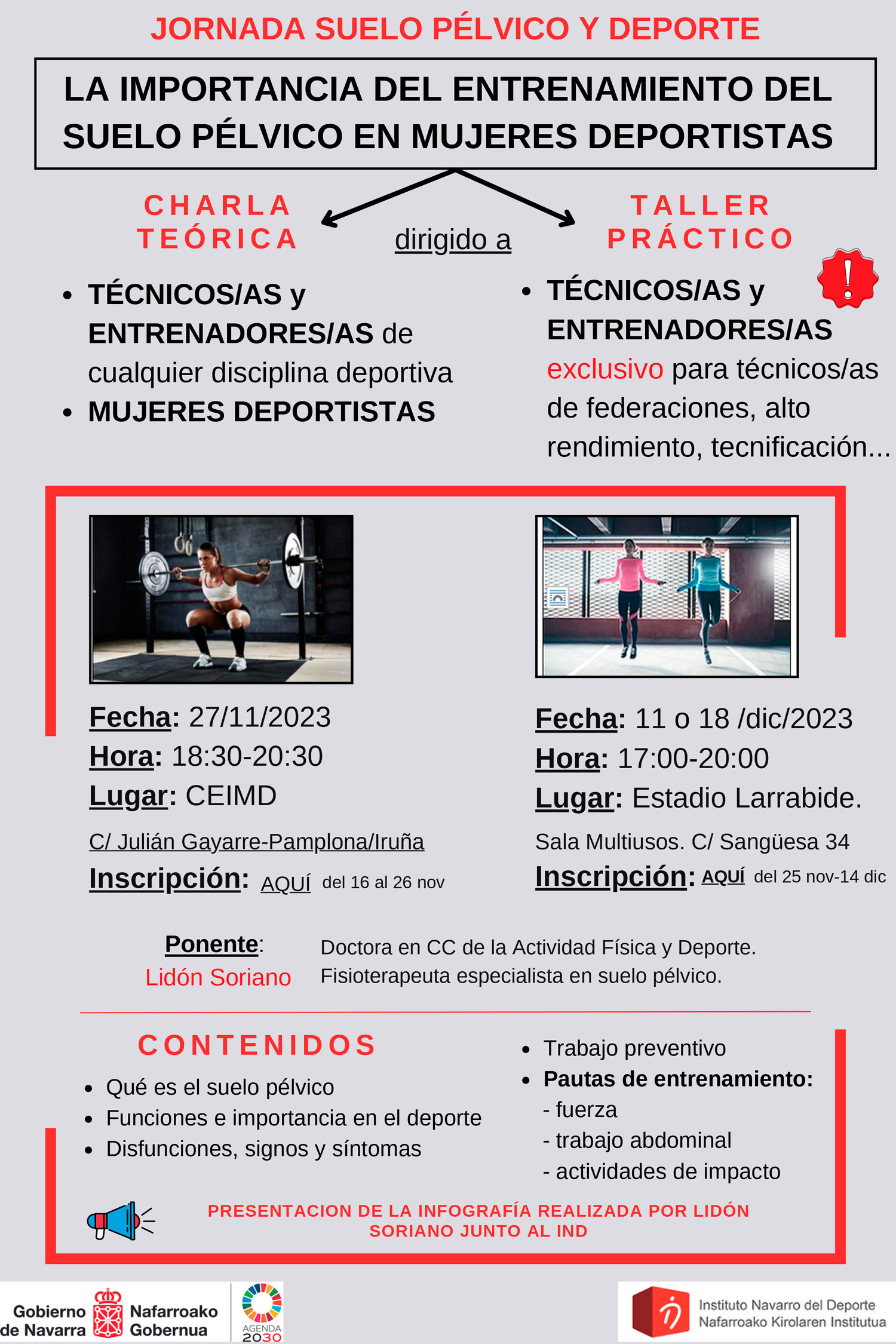 Jornada de suelo p&eacute;lvico y deporte (IND)