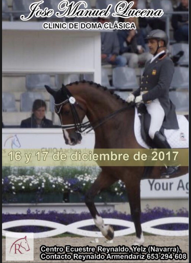 Clinic de Doma Cl&aacute;sica con Jose Manuel Lucena en Yelz, los d&iacute;as 16 y 17 de diciembre