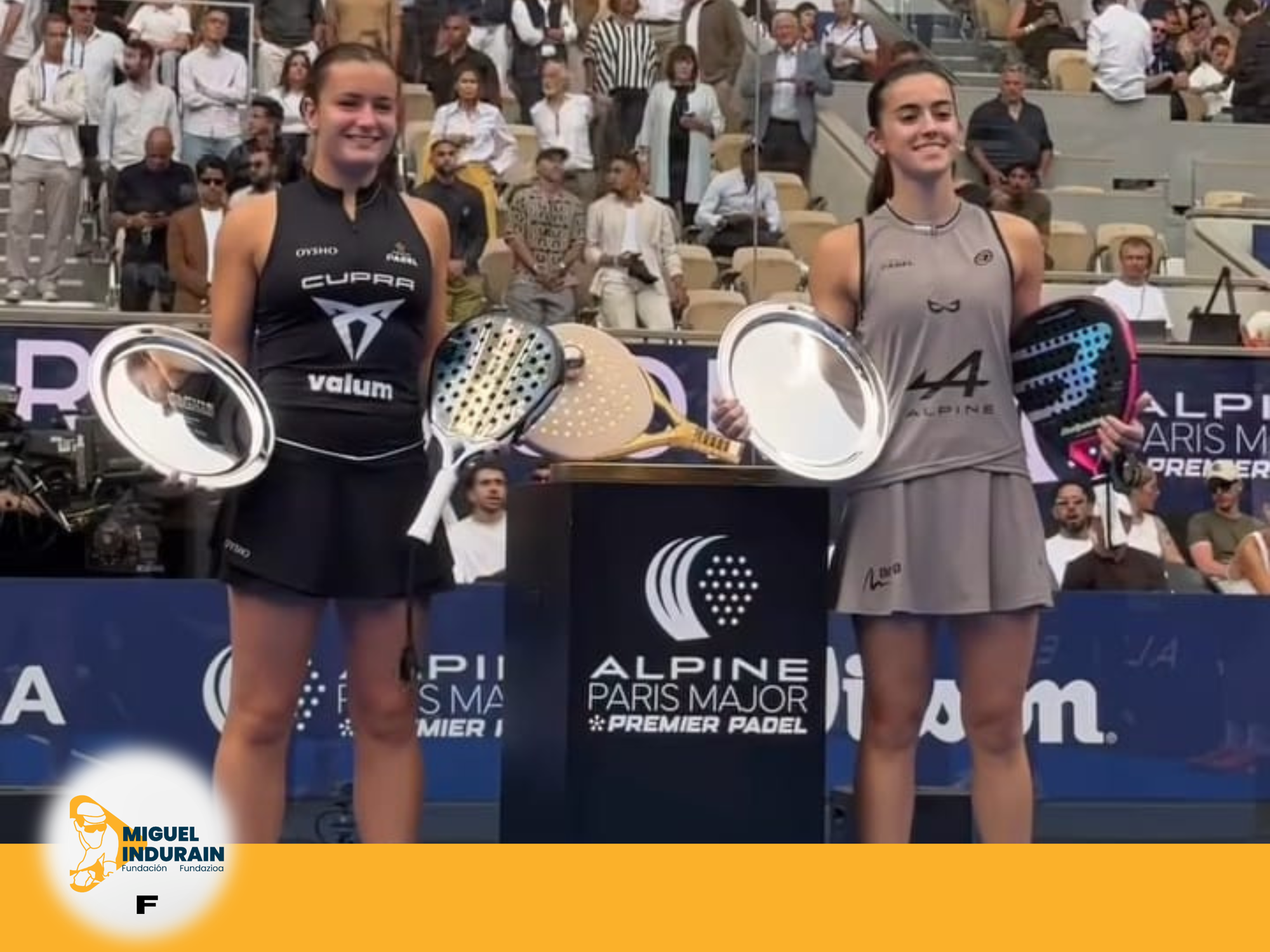 Martina Calvo, subcampeona del Major de París en Roland Garros