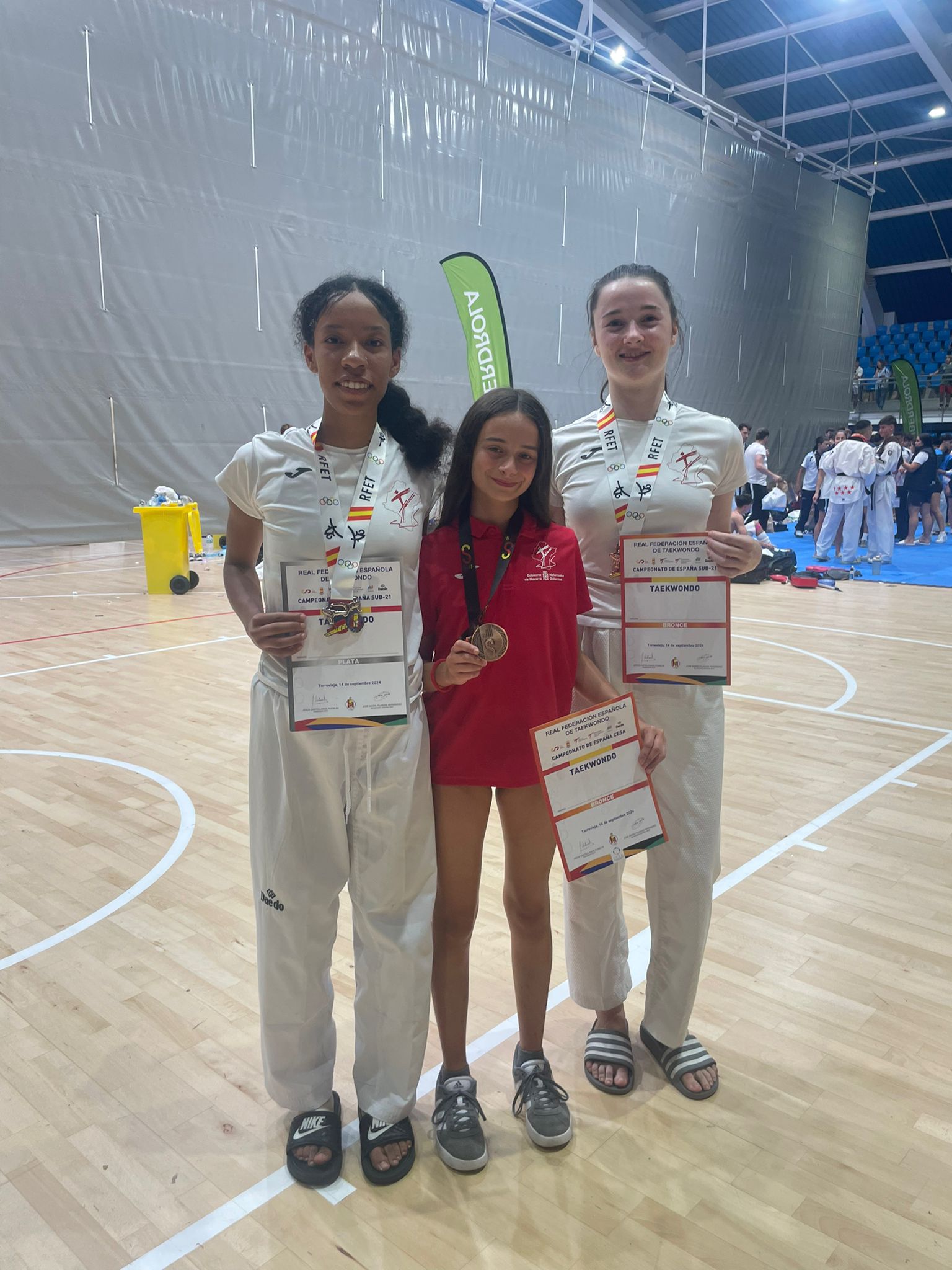 TRES MEDALLAS PARA PARA NAVARRA EN EL CAMPEONATO DE ESPA&Ntilde;A DE TAEKWONDO
