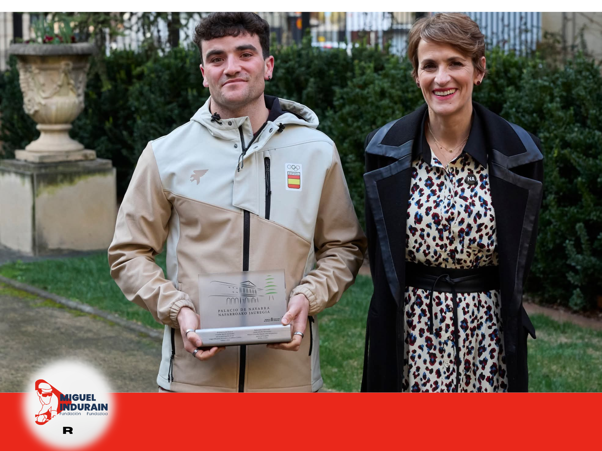 La presidenta del Gobierno de Navarra recibe a los deportistas ol&iacute;mpicos de la Fundaci&oacute;n