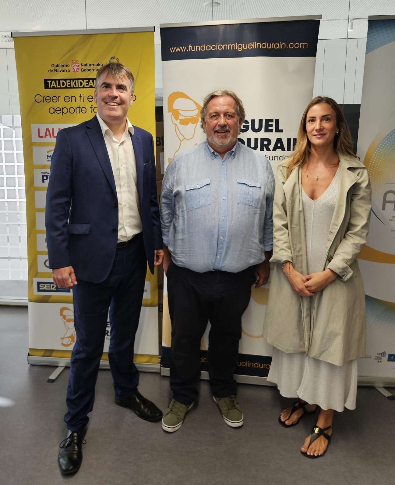 Reuni&oacute;n entre la Fundaci&oacute;n Miguel Indur&aacute;in y AEDONA para fortalecer la colaboraci&oacute;n deportiva en Navarra