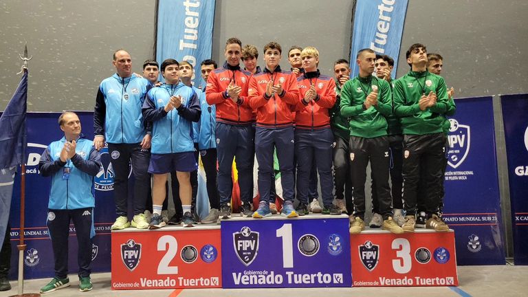 Espa&ntilde;a se proclama campeona del mundo Sub-23 de trinquete con un equipo repleto de talento navarro