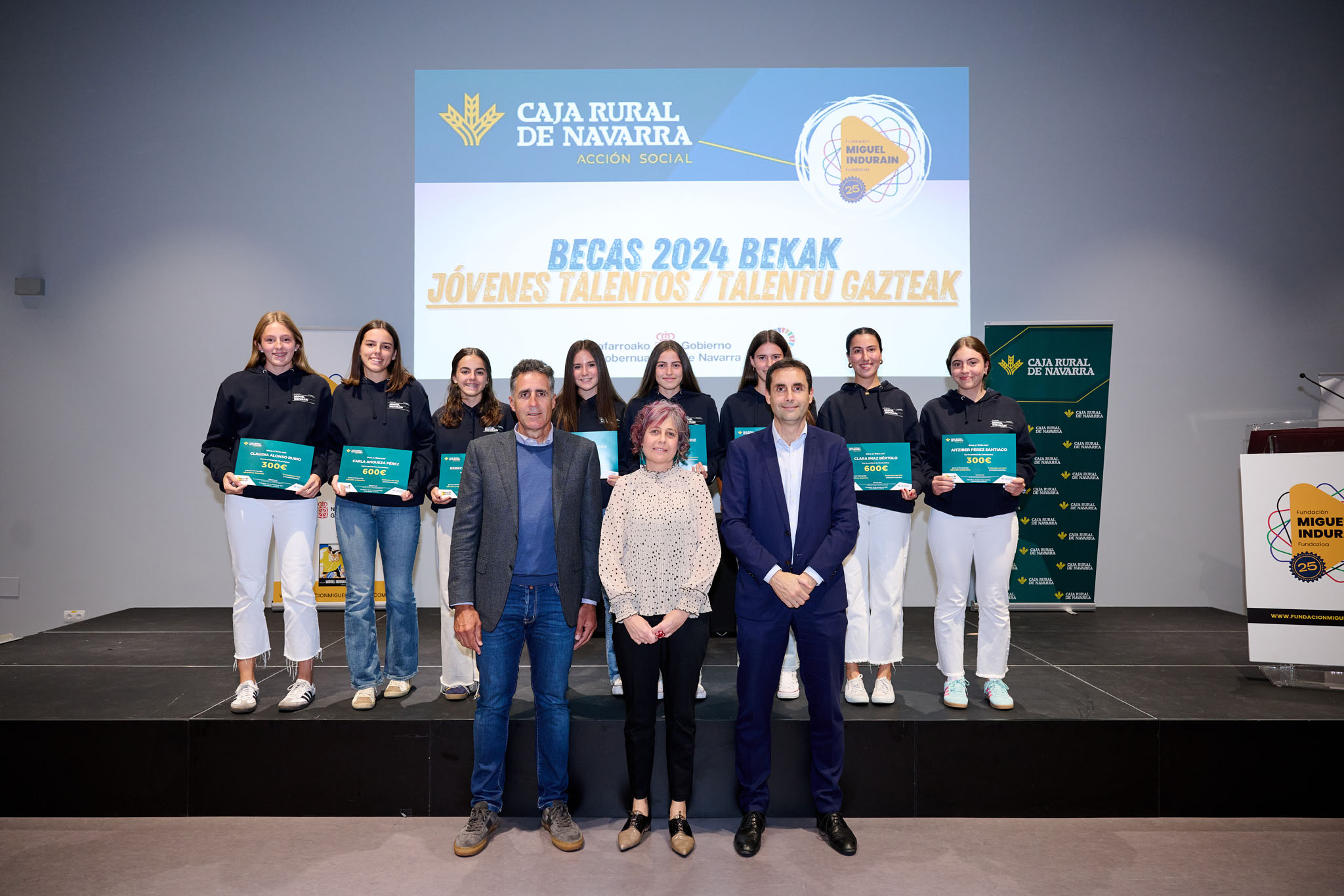 La fiesta de Caja Rural de Navarra y los "J&oacute;venes Talentos 2024"