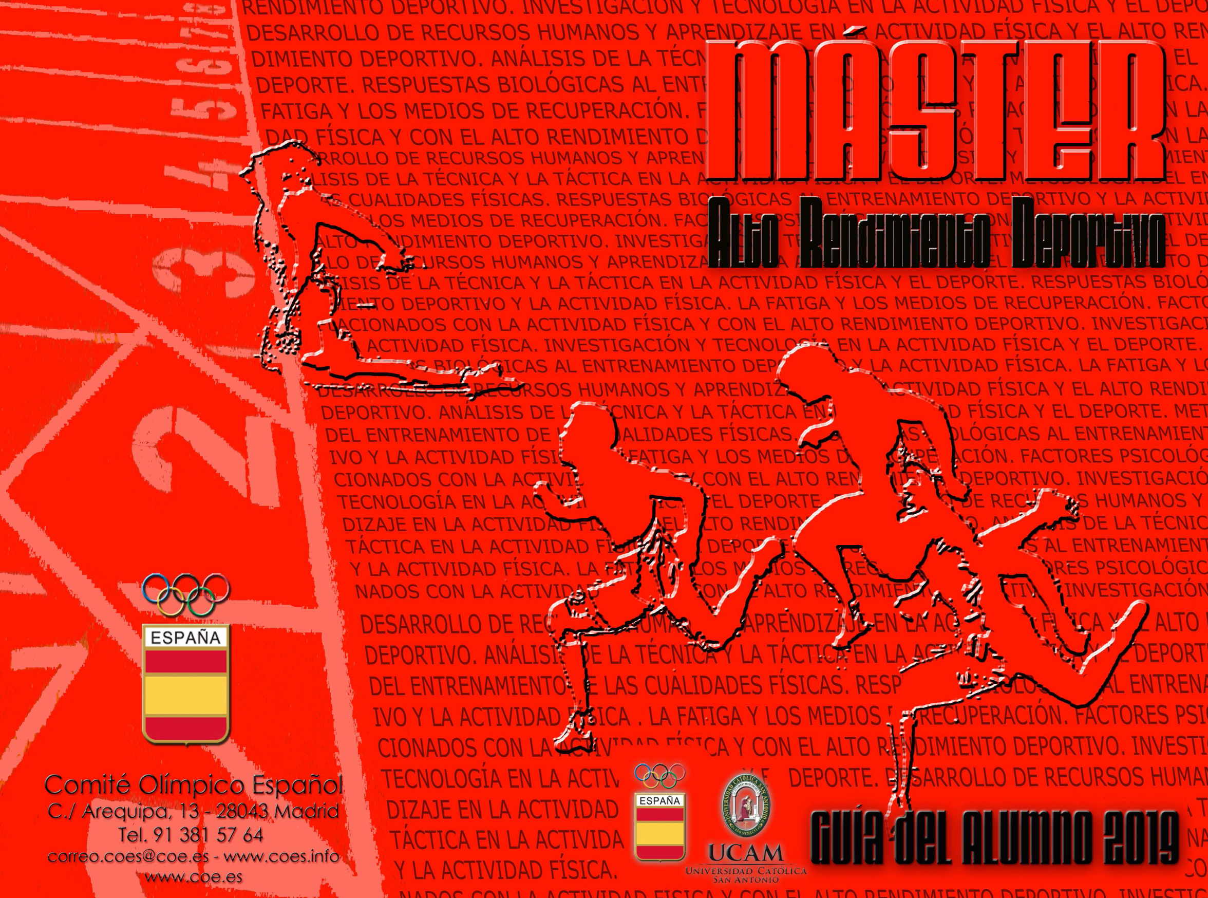 Inscripciones abiertas para el M&aacute;ster en Alto Rendimiento del COE