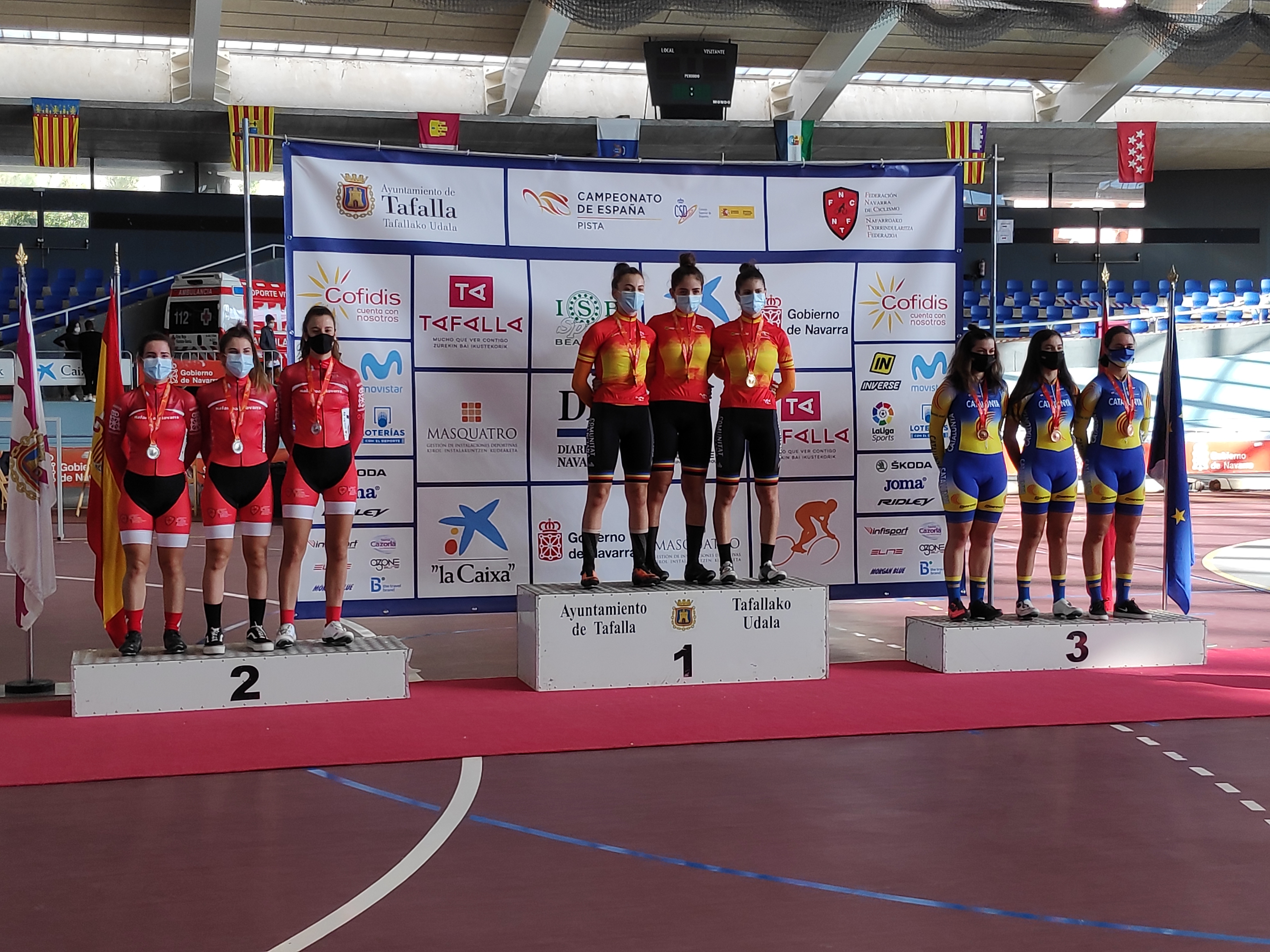 Fruto en forma de &eacute;xitos para el trabajo del ciclismo en pista navarro