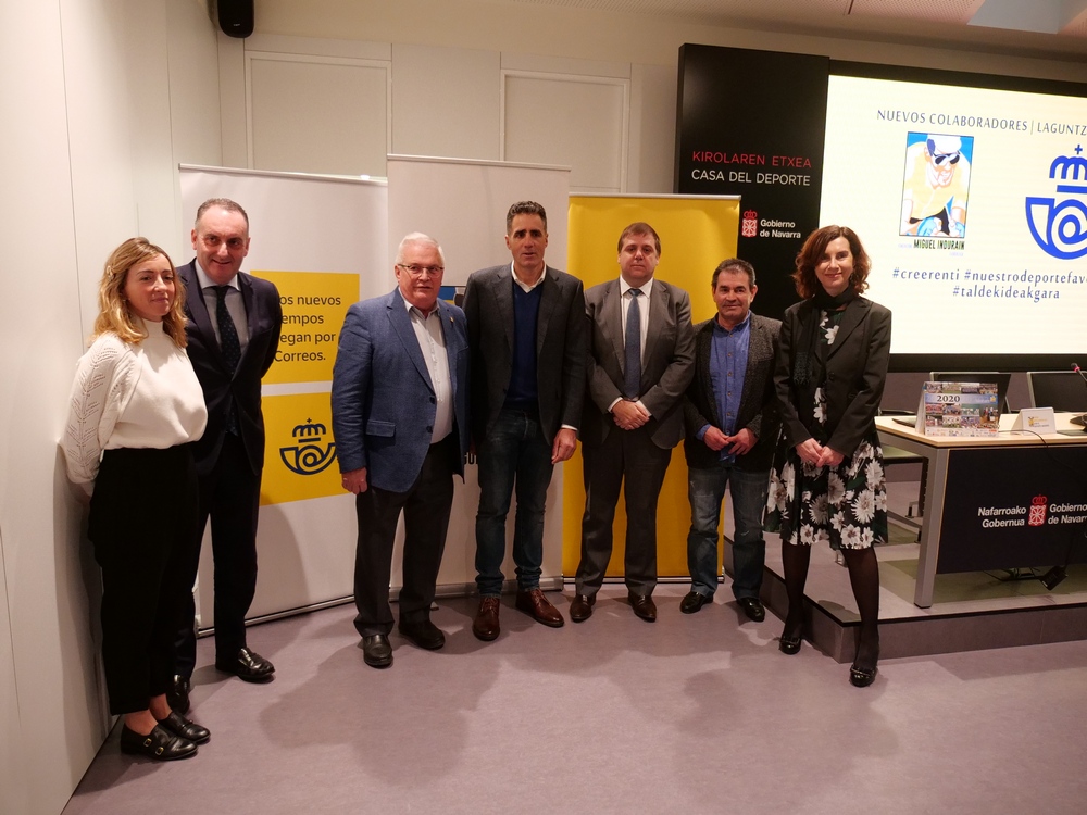 Fundaci&oacute;n Miguel Indur&aacute;in Fundazioa y Correos, unidos para impulsar al deporte navarro