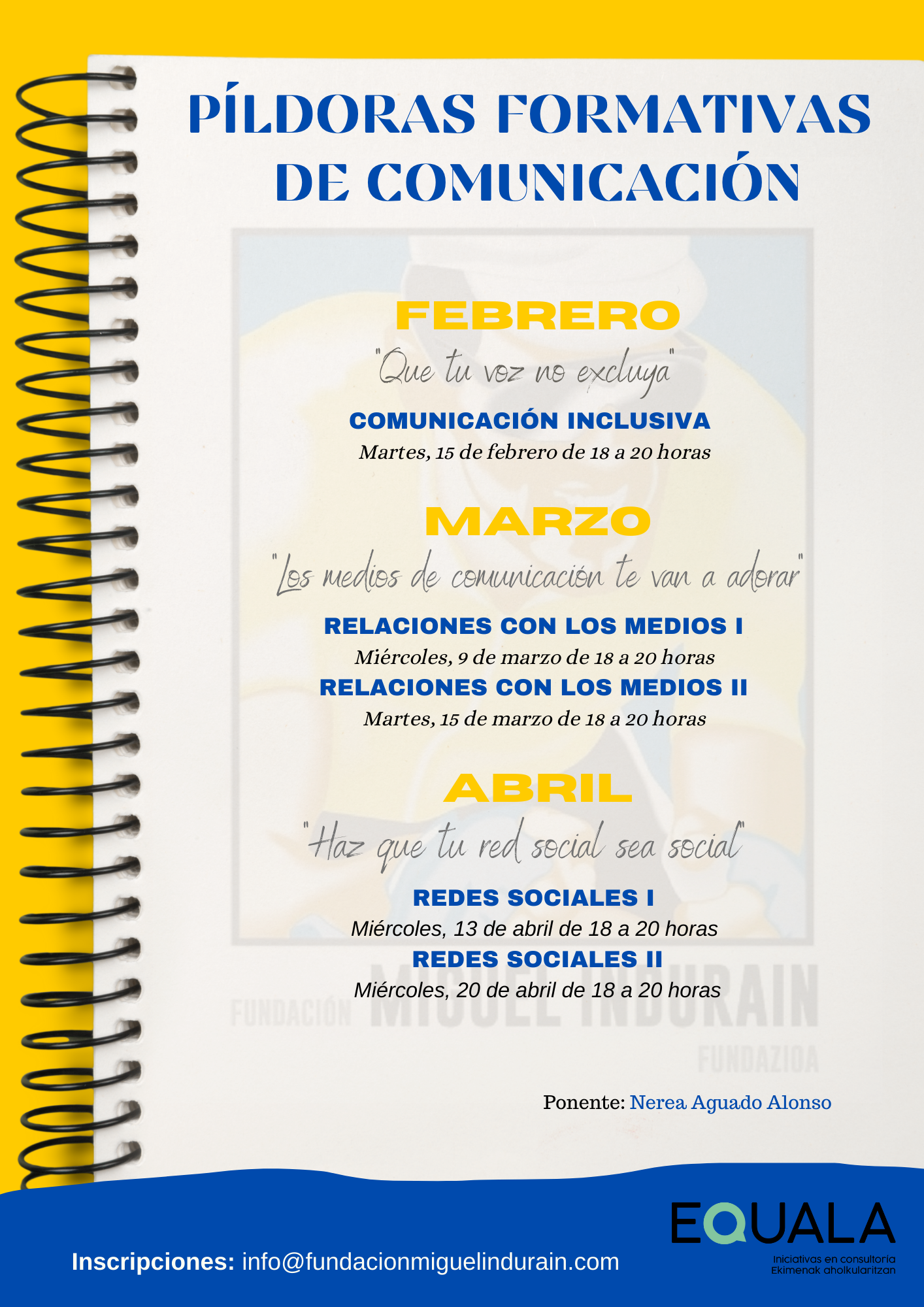 PILDORAS FORMATIVAS DE COMUNICACI&Oacute;N