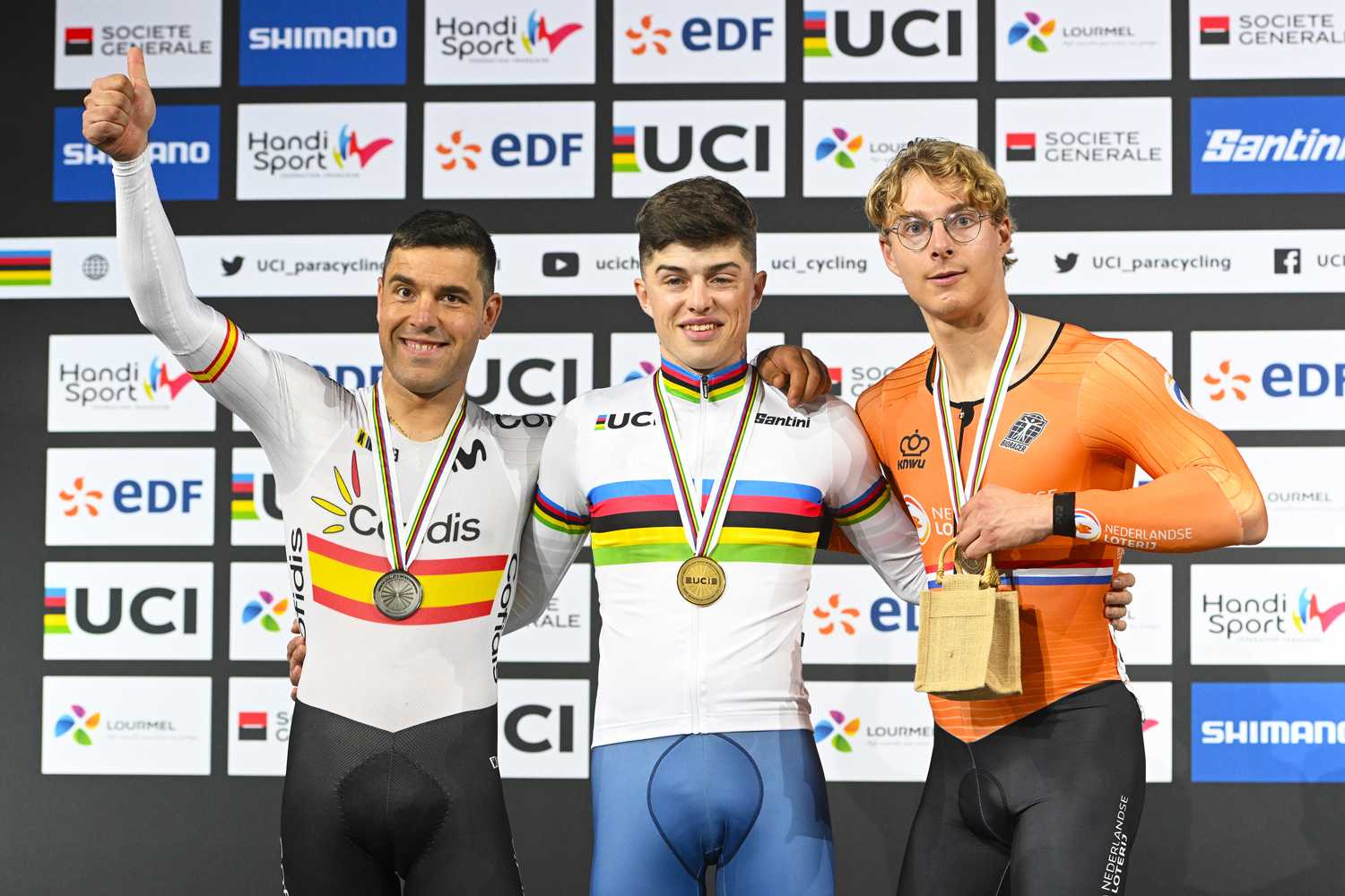 Eduardo Santas, una plata y un bronce en el Mundial de Pista disputado en Paris