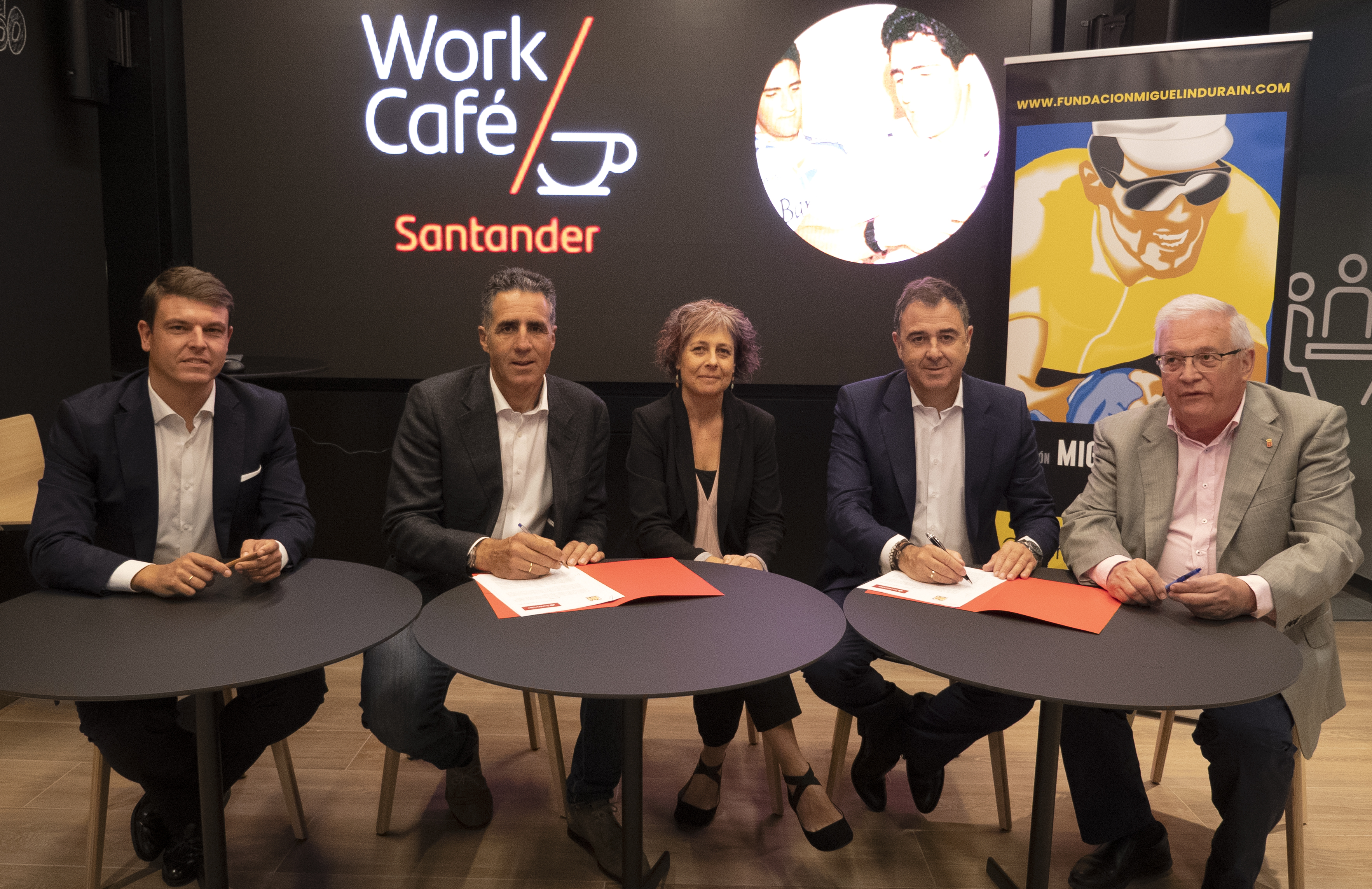 Grupo Santander y la Fundaci&oacute;n Miguel Indurain Fundazioa renuevan su acuerdo de patrocinio