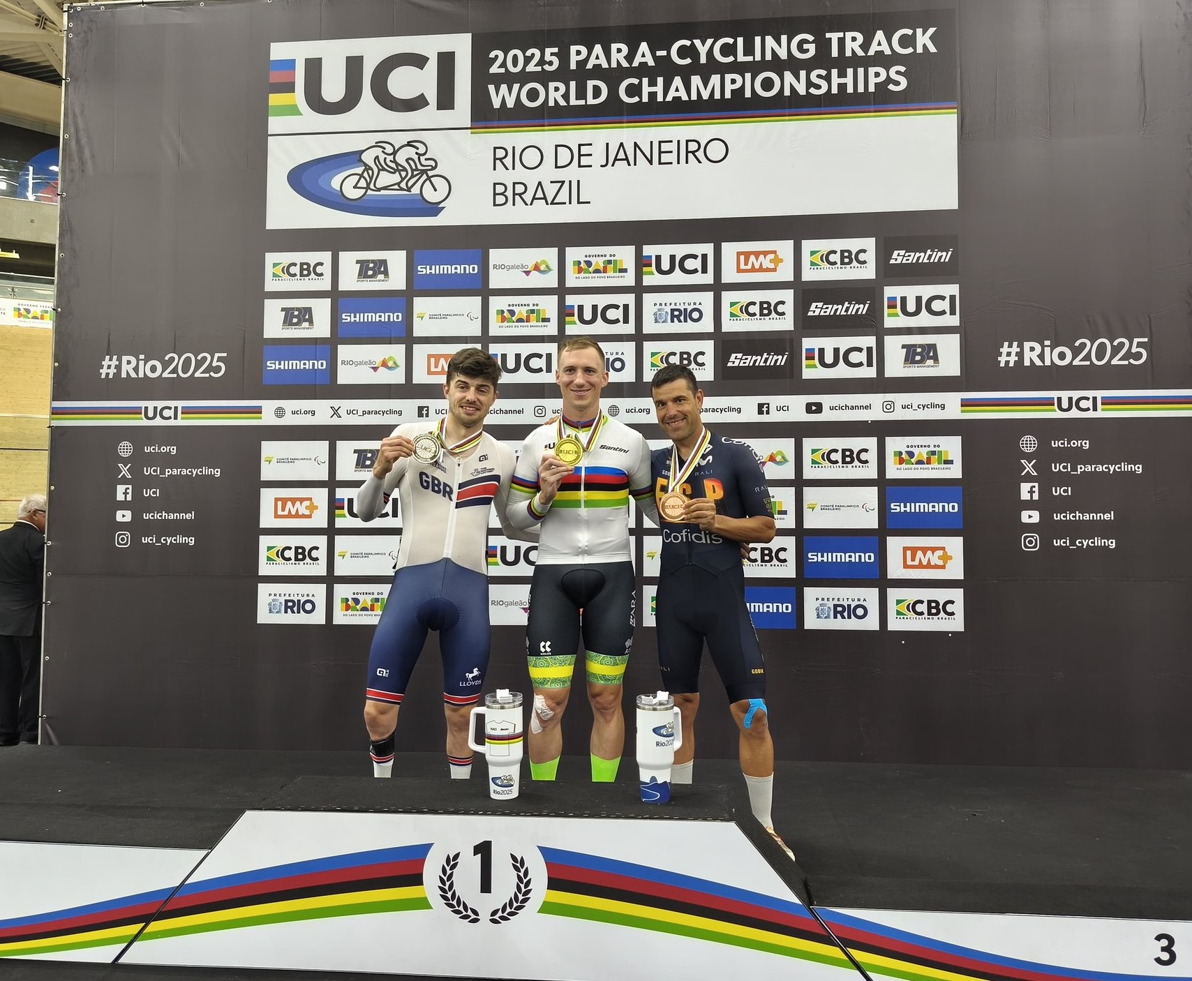 Edu Santas logra el bronce en la eliminaci&oacute;n MC3 del Mundial de Pista Paral&iacute;mpico