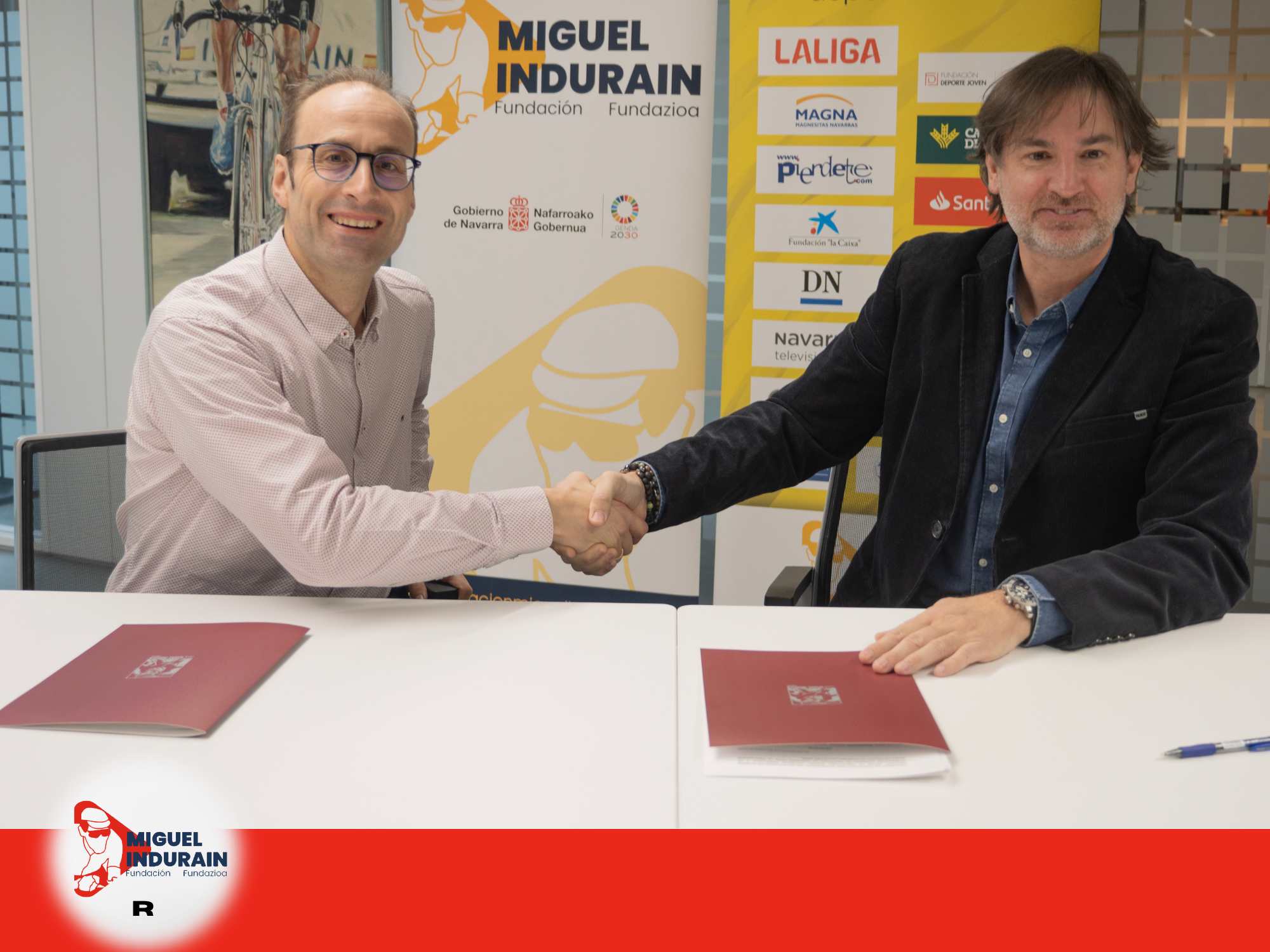Firma del convenio de colaboraci&oacute;n con la Federaci&oacute;n Navarra de Deportes de Invierno