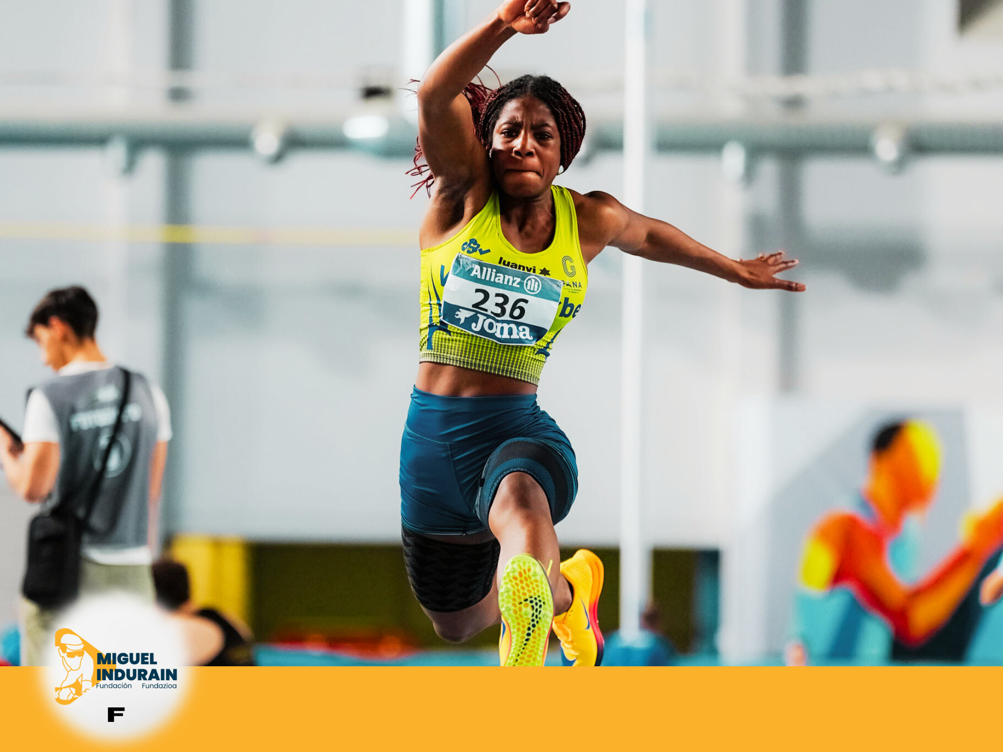 La atleta navarra Gift Osaro brilla con dos oros en el nacional sub 18