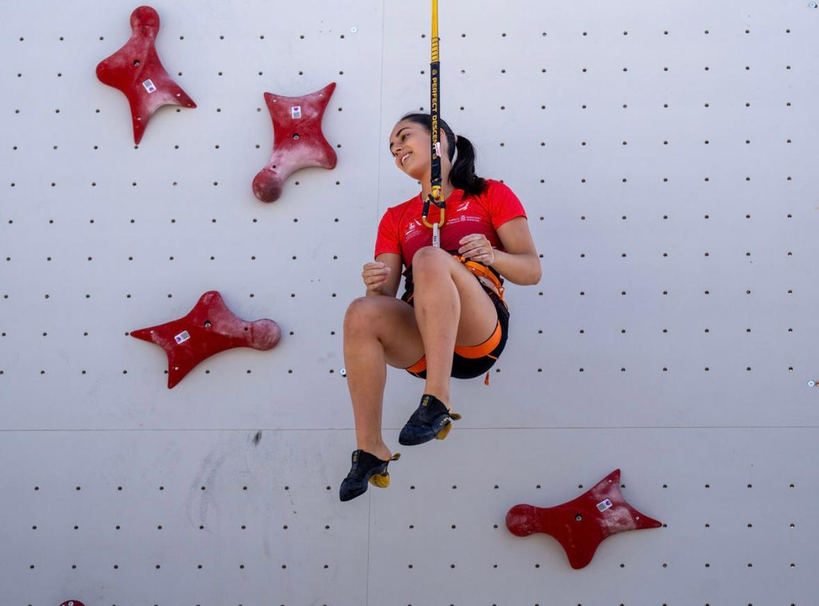 Haizea Pinto, plata en el Campeonato de Espa&ntilde;a de Escalada de Velocidad