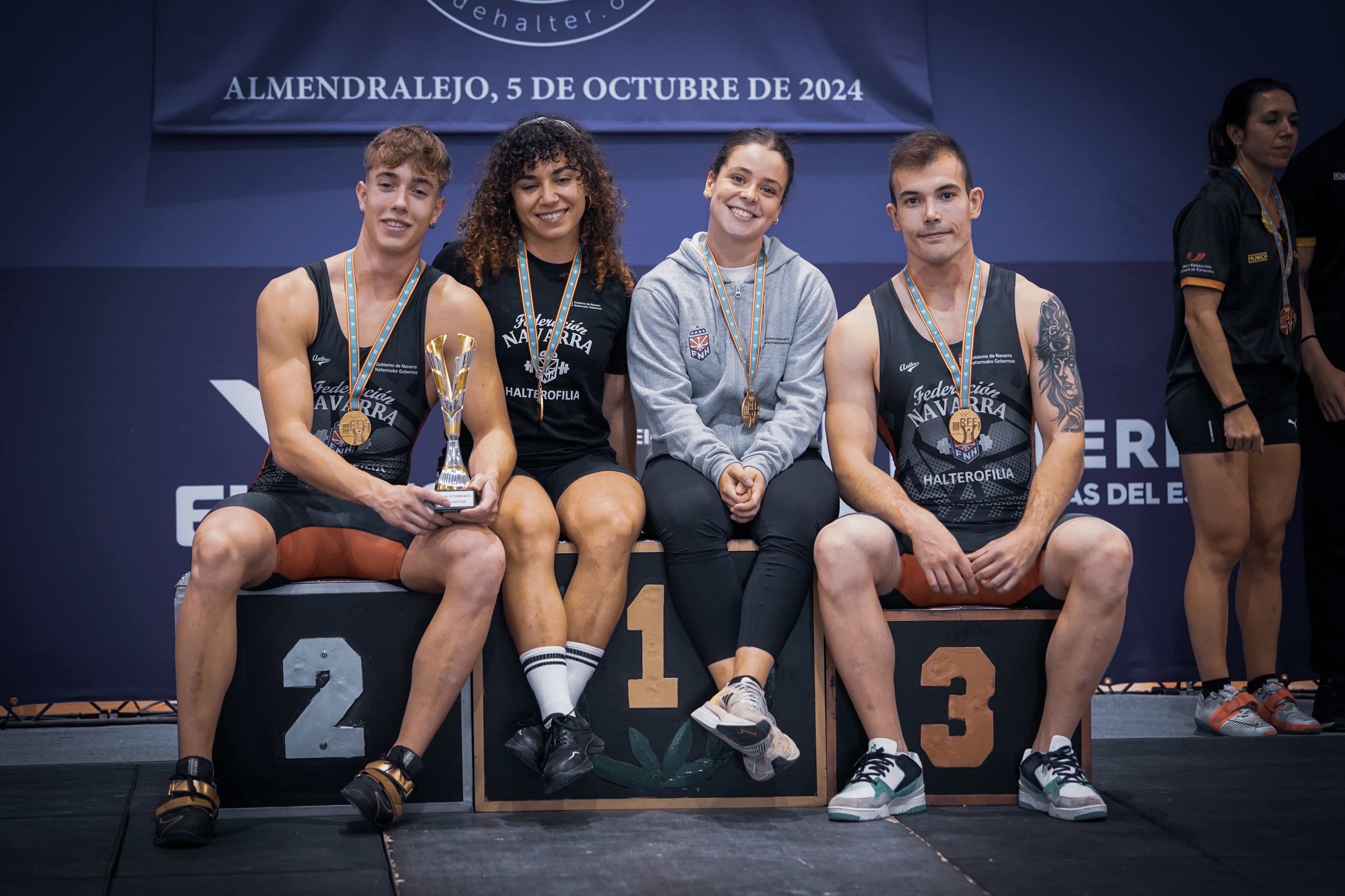 Navarra, campeona de Espa&ntilde;a en la Copa Mixta por Federaciones de halterofilia