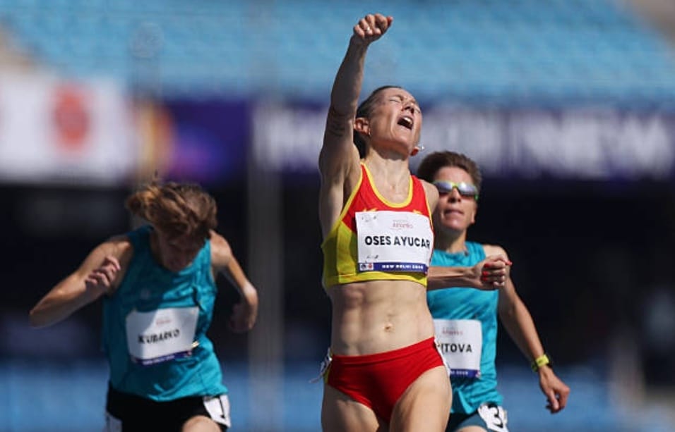Izaskun Os&eacute;s logra la plata en 1.500 metros T13 en el Mundial de atletismo de Nueva Delhi