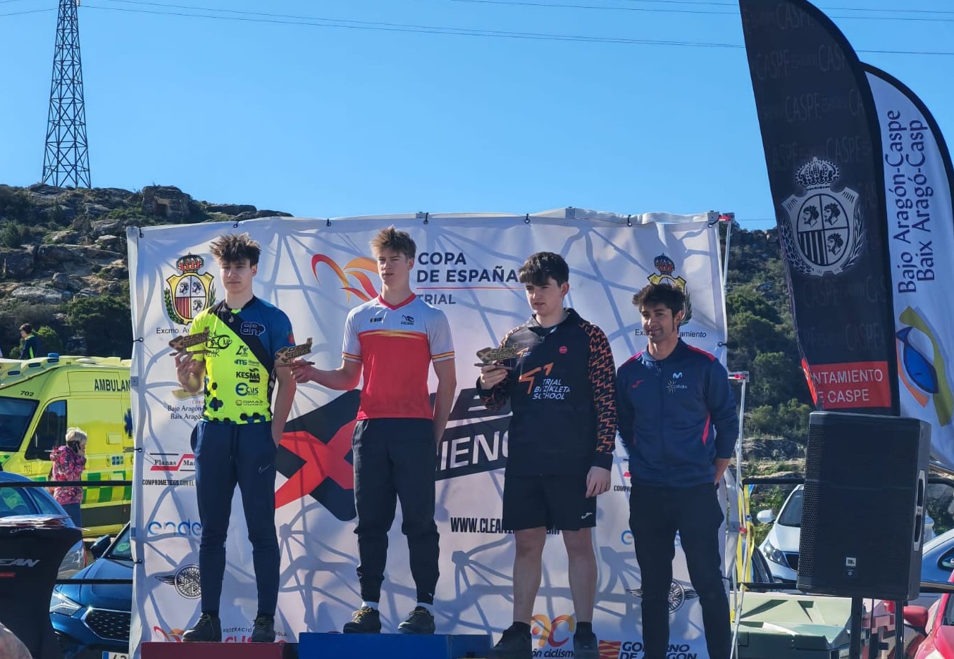 Mikel Azcona, subcampe&oacute;n en la Copa de Espa&ntilde;a de Trial Bici en Caspe
