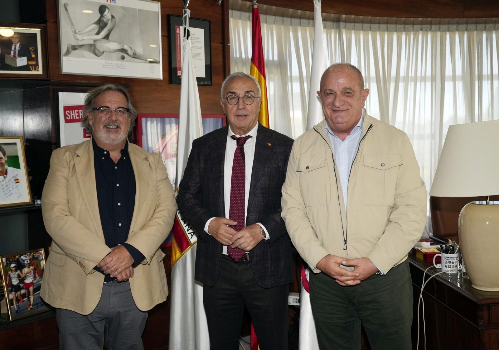 El presidente del COE recibe a Nacho Arbeloa, gerente de la Fundaci&oacute;n Miguel Indurain