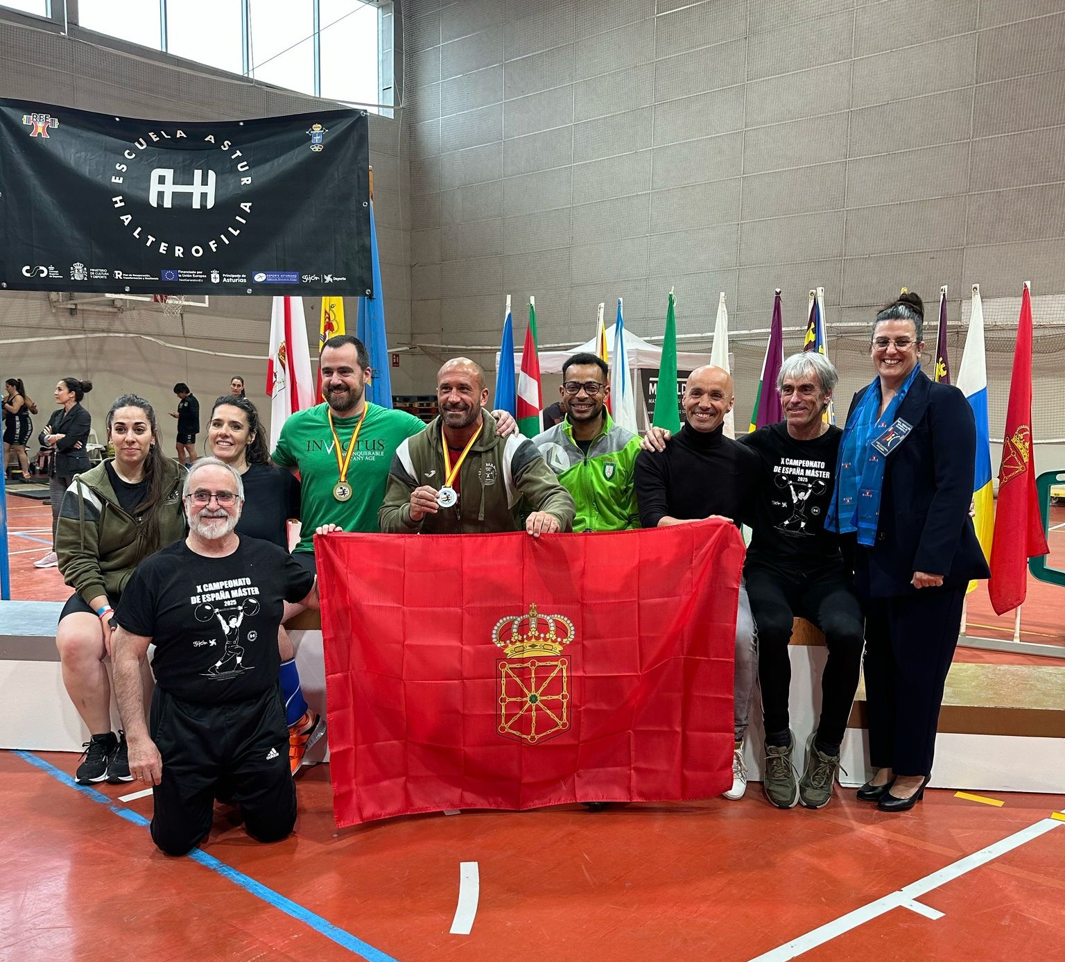 Podios navarros y nuevo presidente para el Comit&eacute; Espa&ntilde;ol en el X Campeonato de Espa&ntilde;a M&aacute;ster de Halterofilia