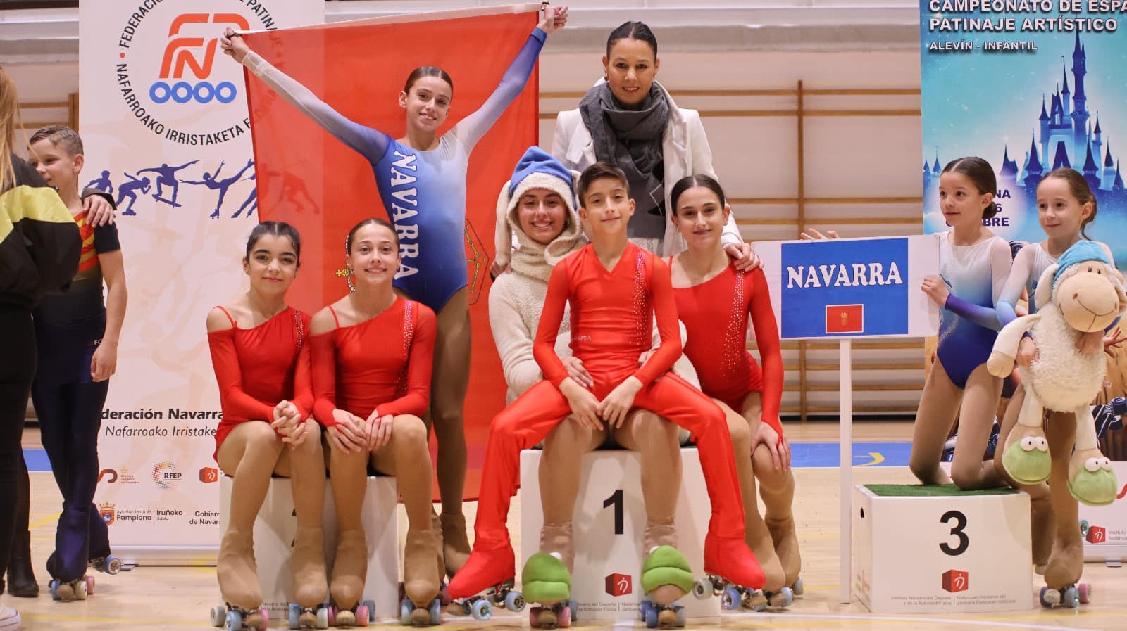 Pamplona acogi&oacute; con &eacute;xito el Campeonato de Espa&ntilde;a de patinaje art&iacute;stico alev&iacute;n e infantil