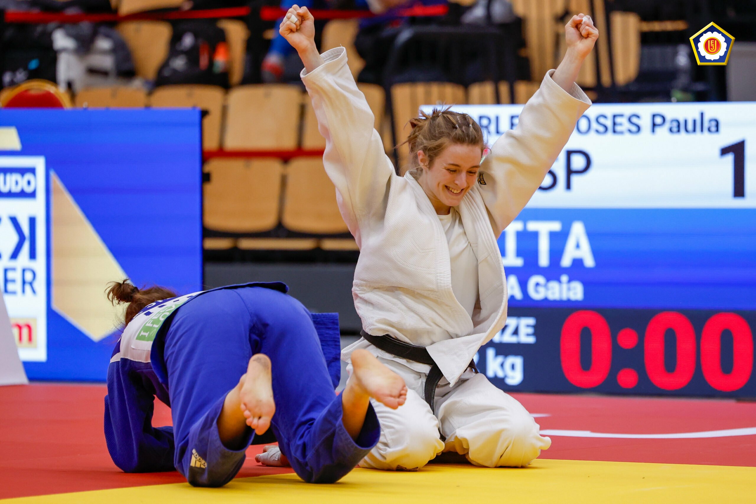 Paula Beorlegui se cuelga la medalla de bronce en la &ldquo;European Open&rdquo; de Eslovenia