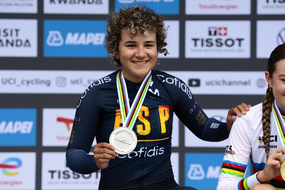 Paula Ostiz, subcampeona del mundo j&uacute;nior en contrarreloj