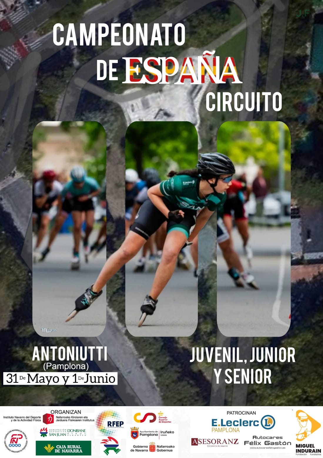 Pamplona acoge el Campeonato de Espa&ntilde;a de patinaje en circuito