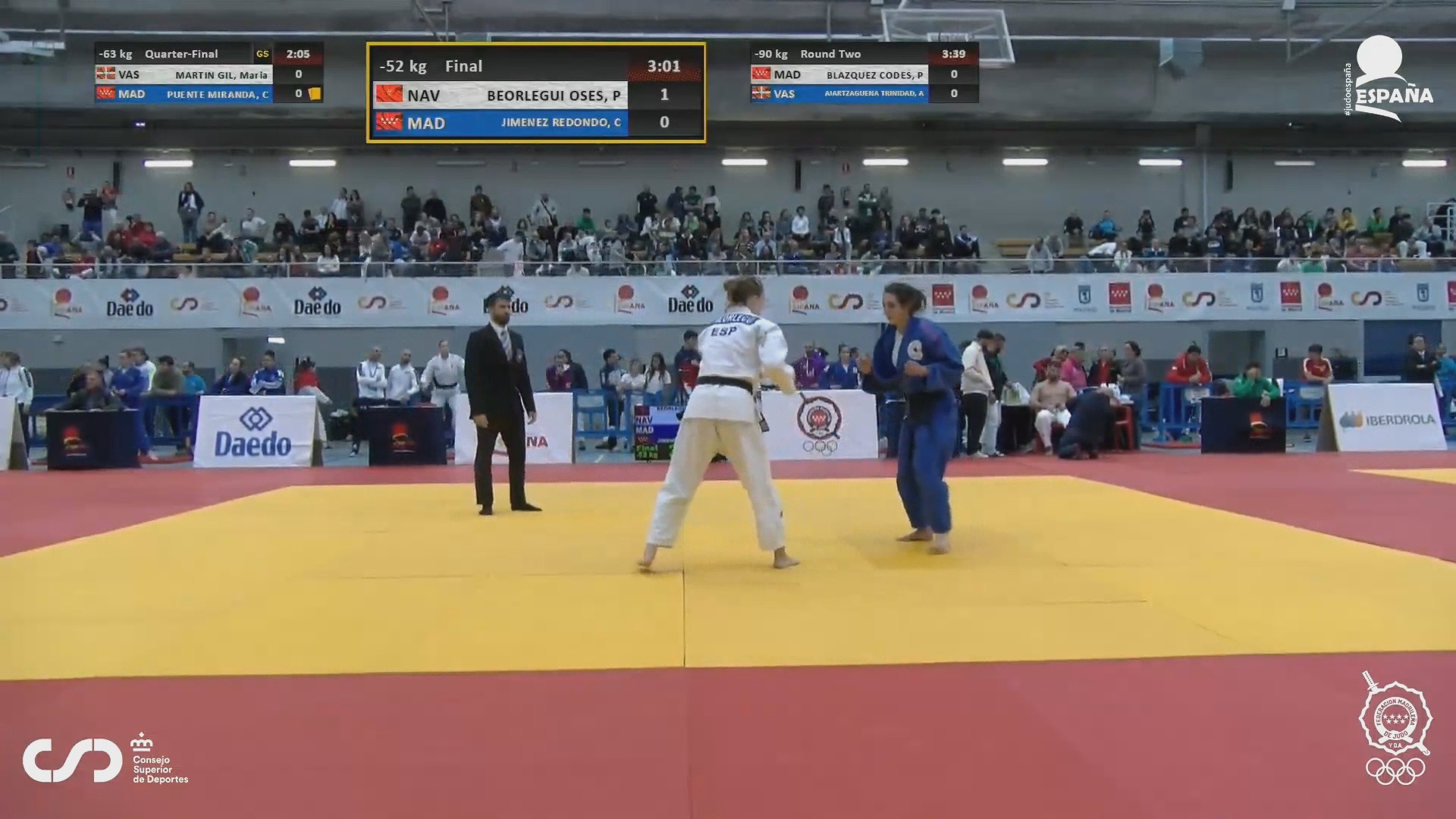 Medalla de oro para Paula Beorlegui en la Copa de Espa&ntilde;a Absoluta de judo