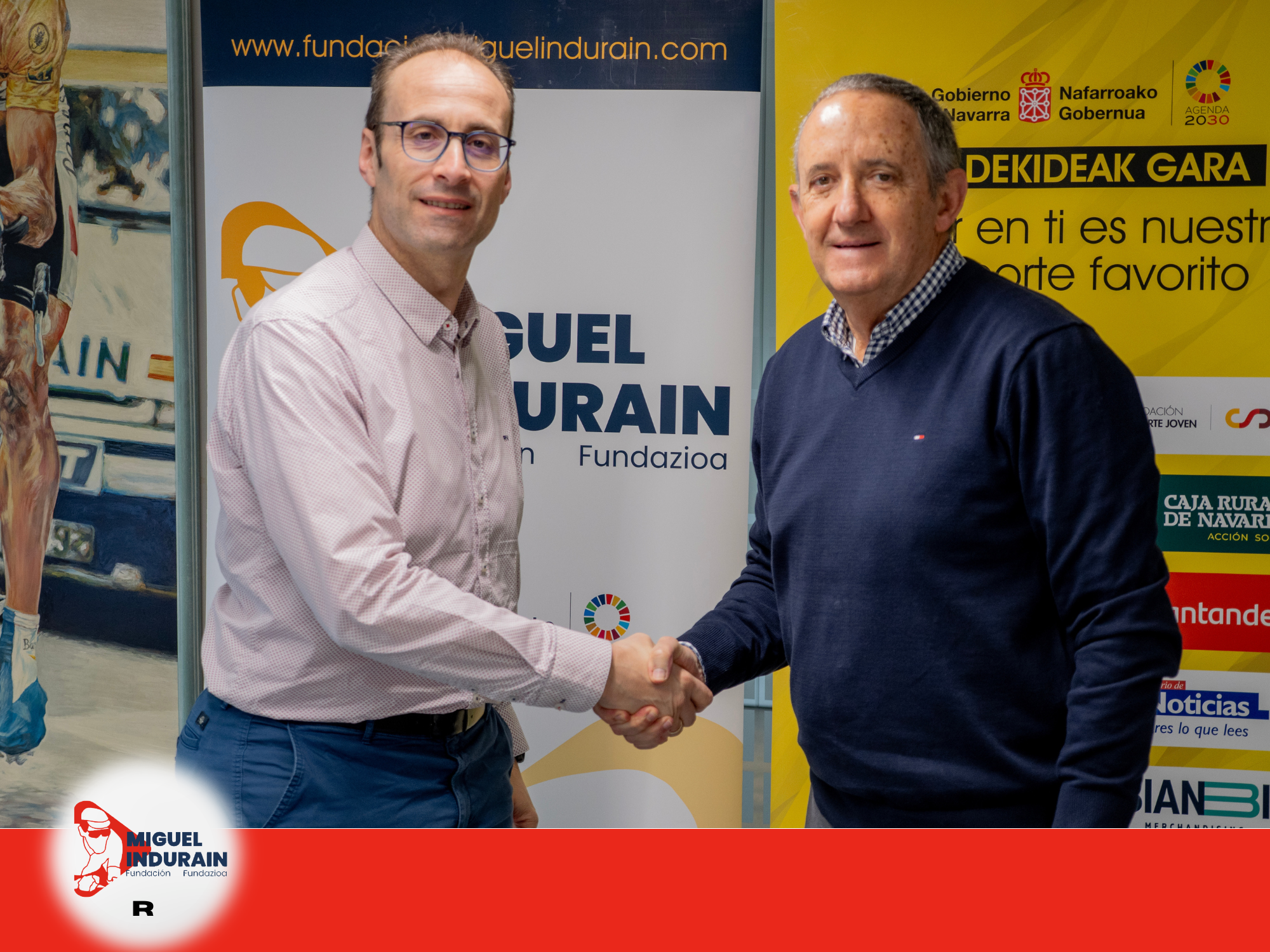 Firma del convenio de colaboraci&oacute;n con la Federaci&oacute;n Navarra de Ciclismo