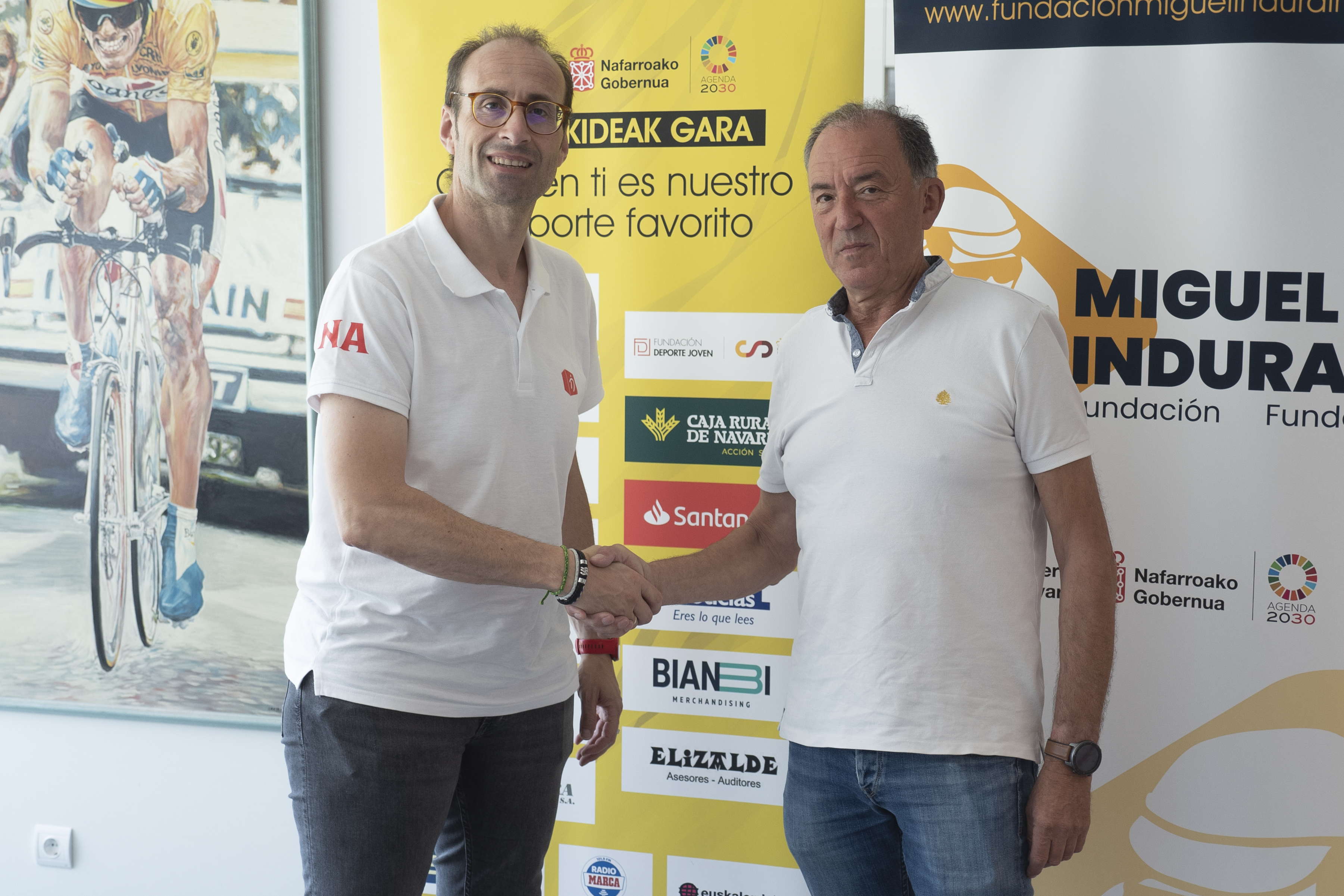 La Fundaci&oacute;n Miguel Indurain renueva su apoyo a la Vuelta Ciclista Femenina Junior de Pamplona