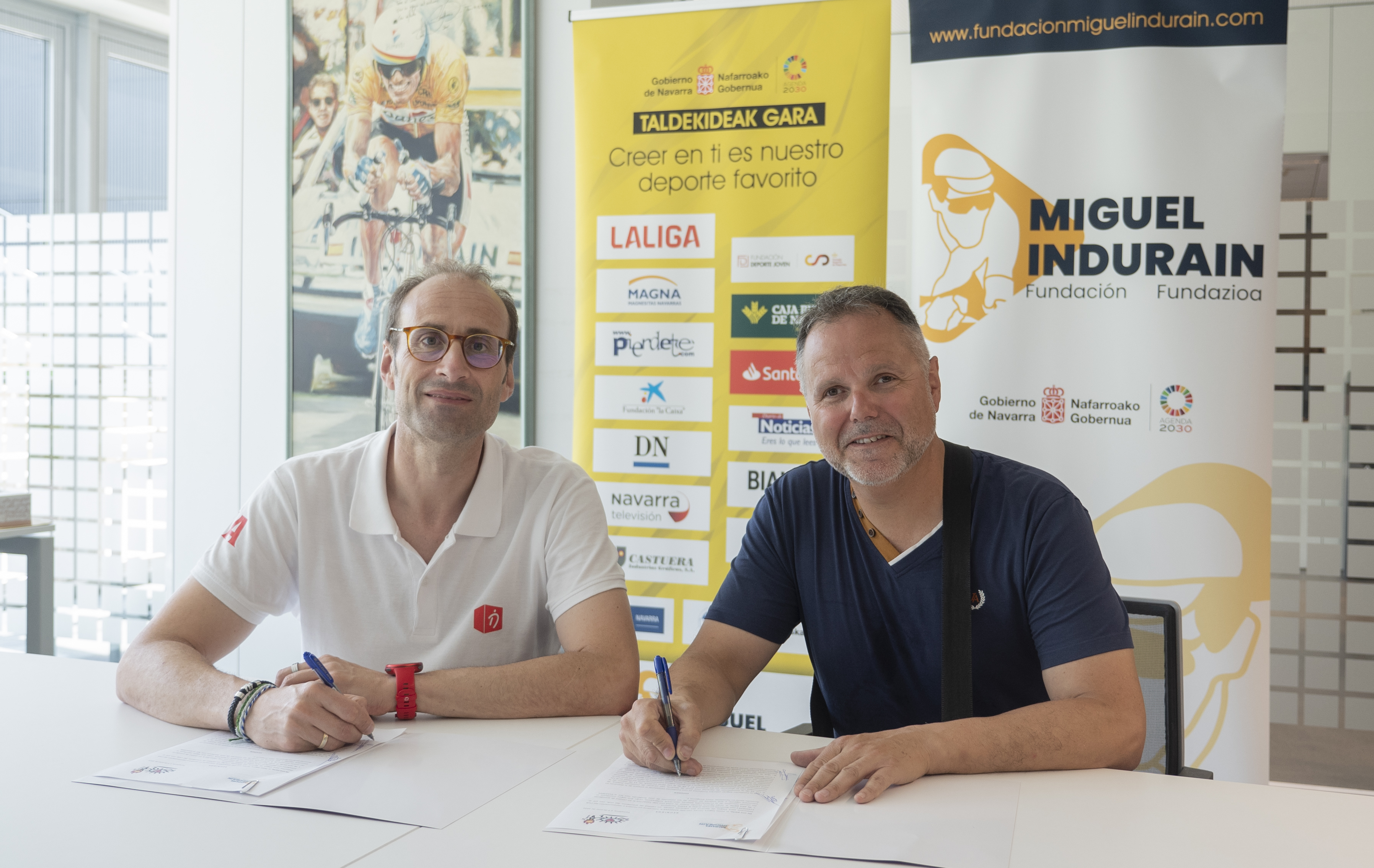 La FMIF renueva su compromiso con el Club Deportivo de Ciegos de Navarra