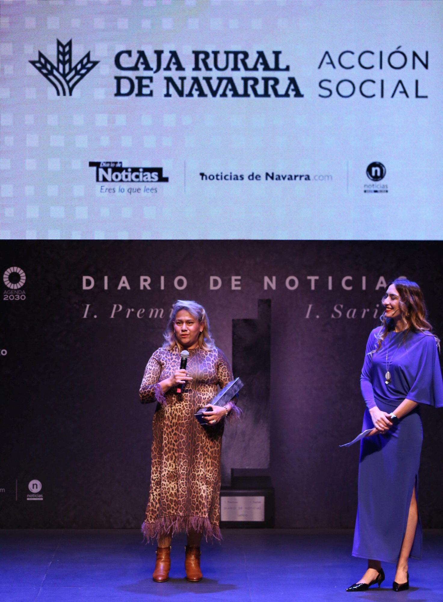 La ciclista Paula Ostiz, becada por la Fundaci&oacute;n Miguel Indur&aacute;in, recibe el Premio Kirolak en la primera edici&oacute;n de los Premios Diario de Noticias Sariak