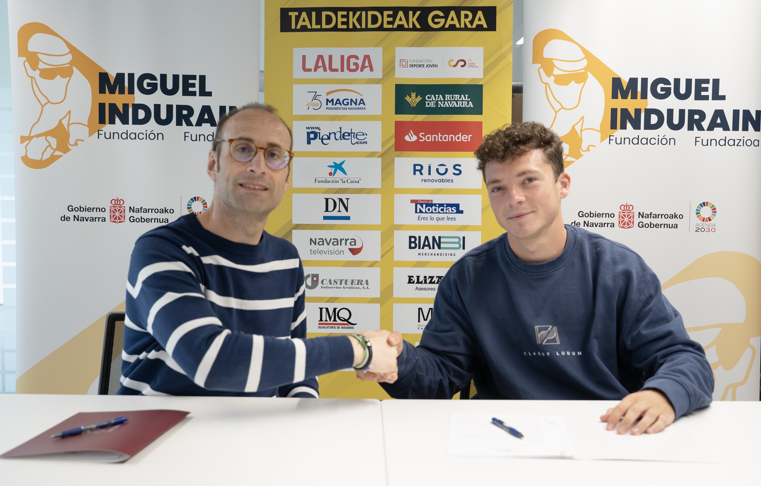 La Fundaci&oacute;n firma sendos acuerdos de patrocinio con los deportistas navarros I&ntilde;aki Montes y Erik Zabala