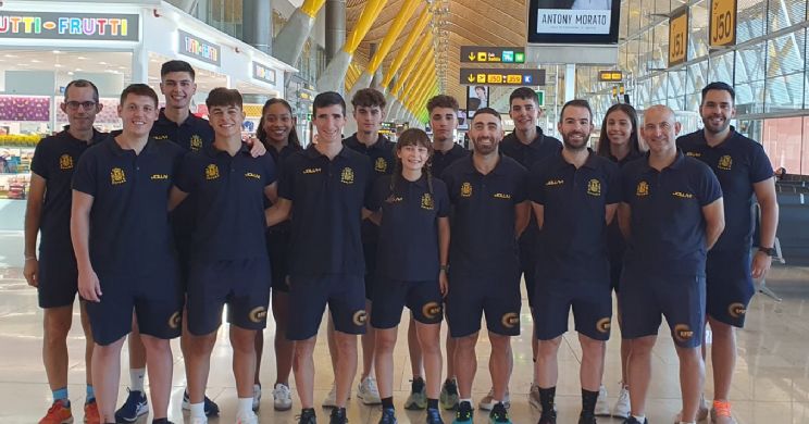 Dani Milagros y Hugo Bret&oacute;n, en el World Skate Games