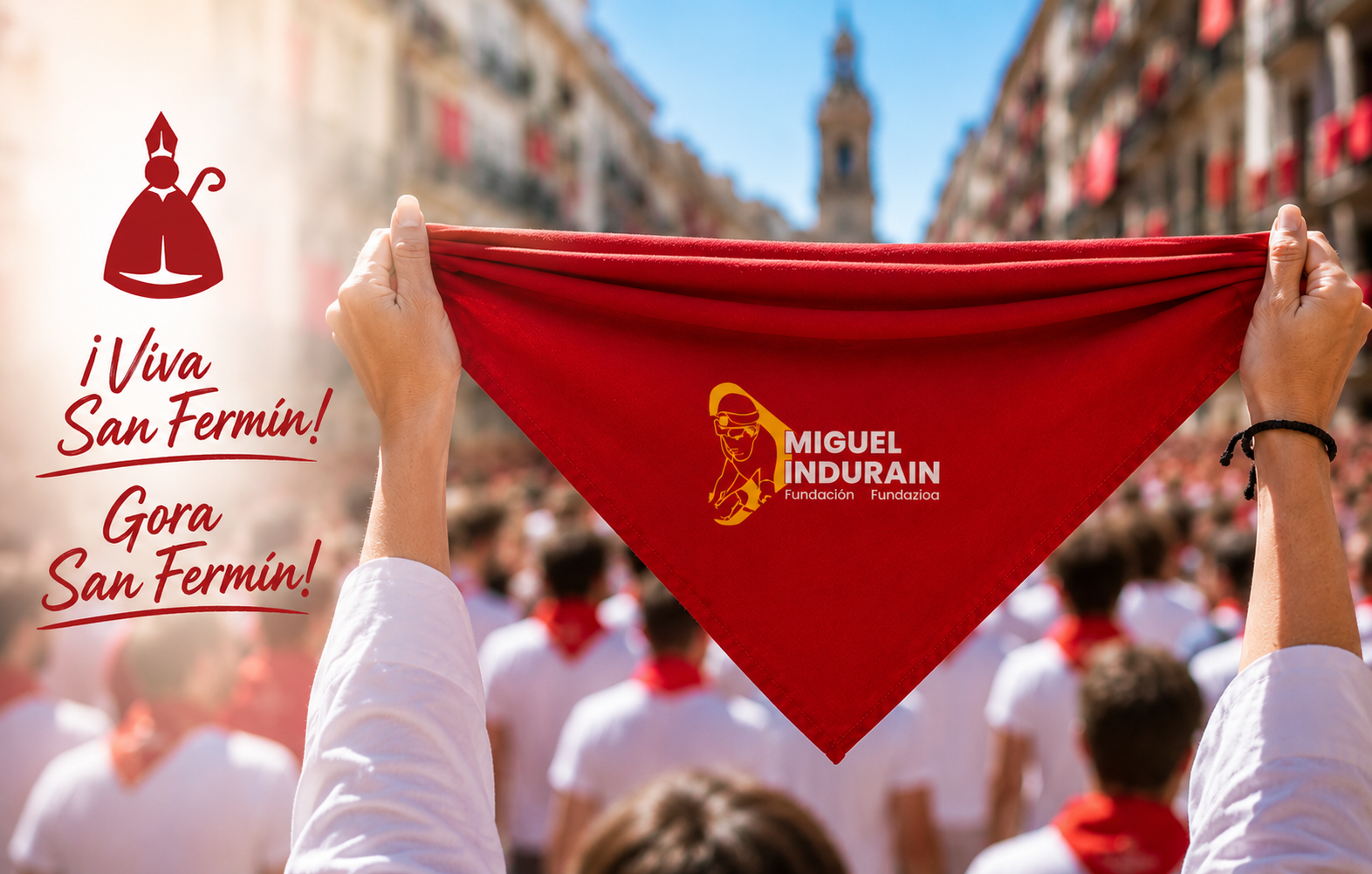 La Fundaci&oacute;n Miguel Indur&aacute;in Fundazioa les desea unas felices fiestas de San Ferm&iacute;n