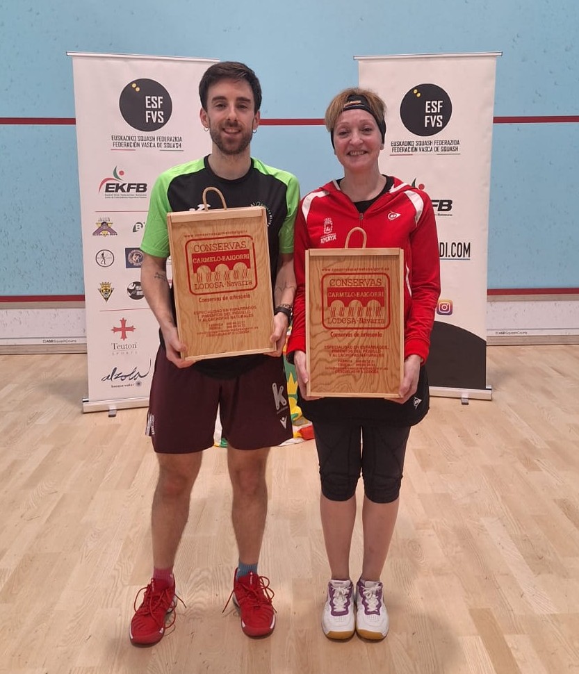 Xabi Azaldegui y Rosa Andr&eacute;s Triunfan en el XXII Campeonato Vasco Navarro de Squash