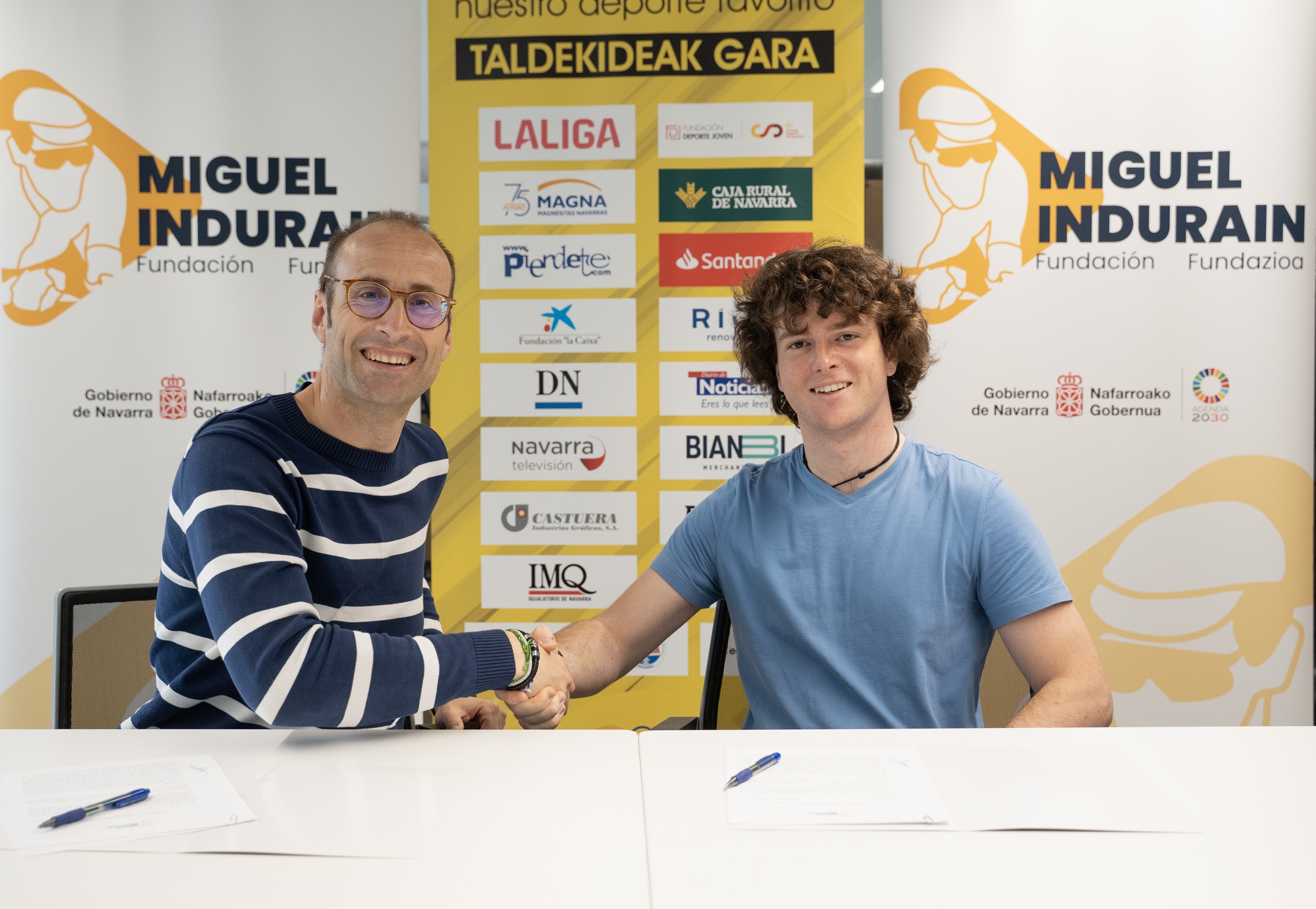 La Fundaci&oacute;n firma sendos acuerdos de patrocinio con los deportistas navarros I&ntilde;aki Montes y Erik Zabala