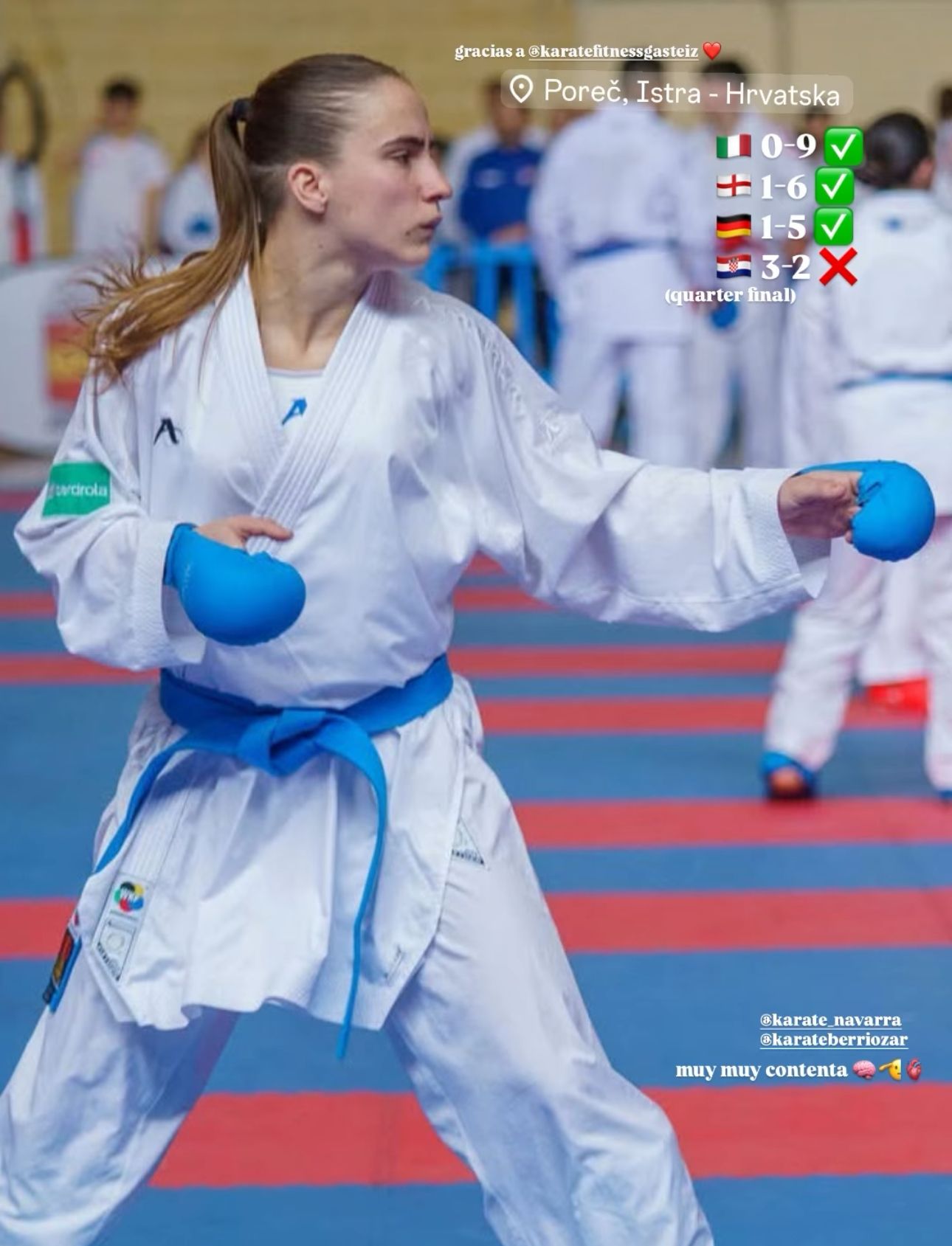 Buena actuaci&oacute;n de Iosune Urra en la Youth League de Porec 2025