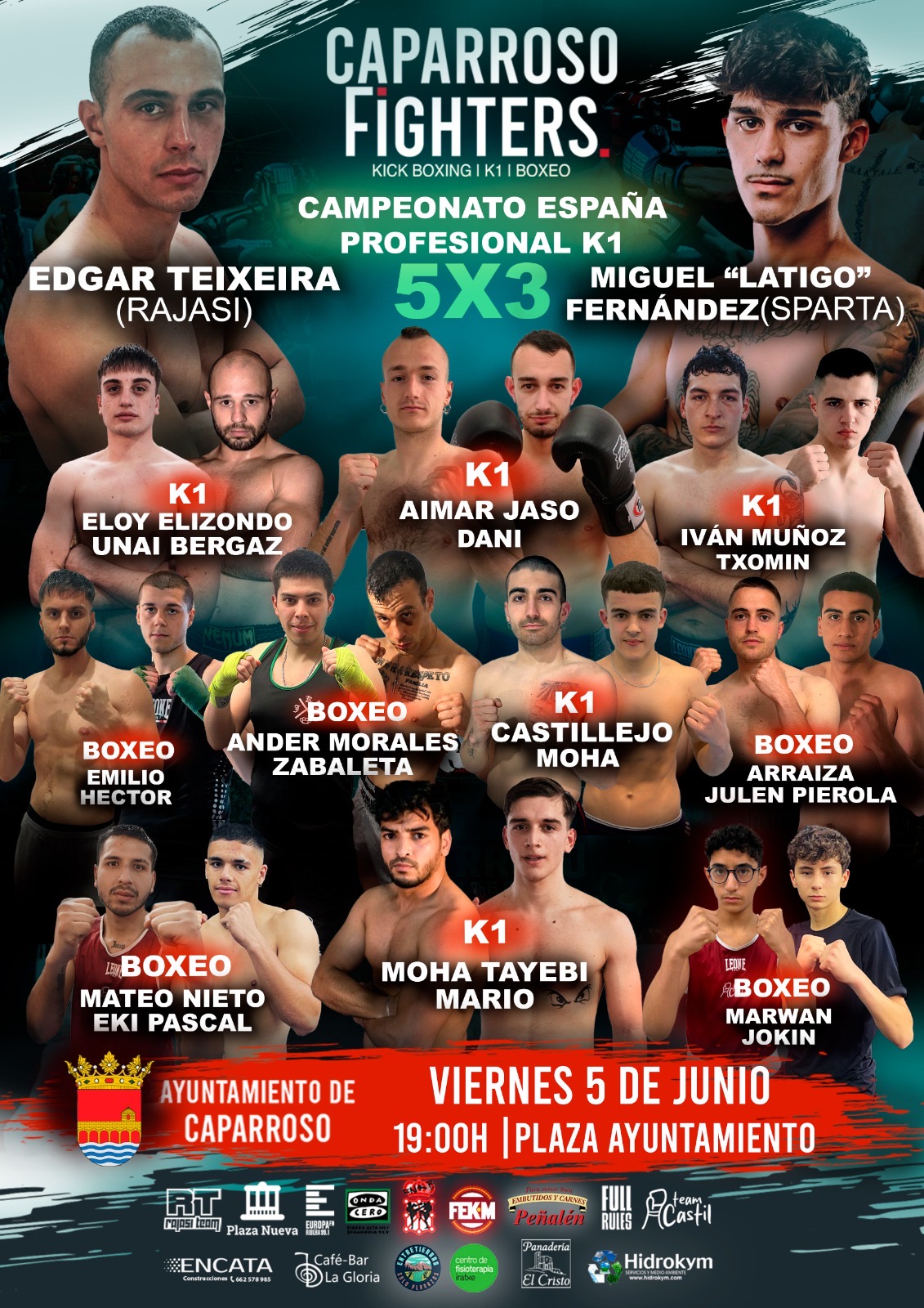 Caparroso acoge una gran velada de kick boxing y boxeo