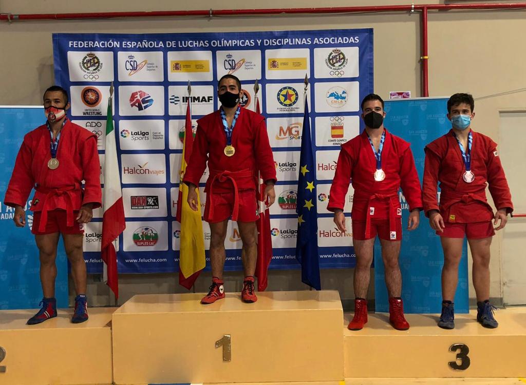 4 medallas en los campeonatos de España de Luchas Olímpicas Sambo y Combat Sambo