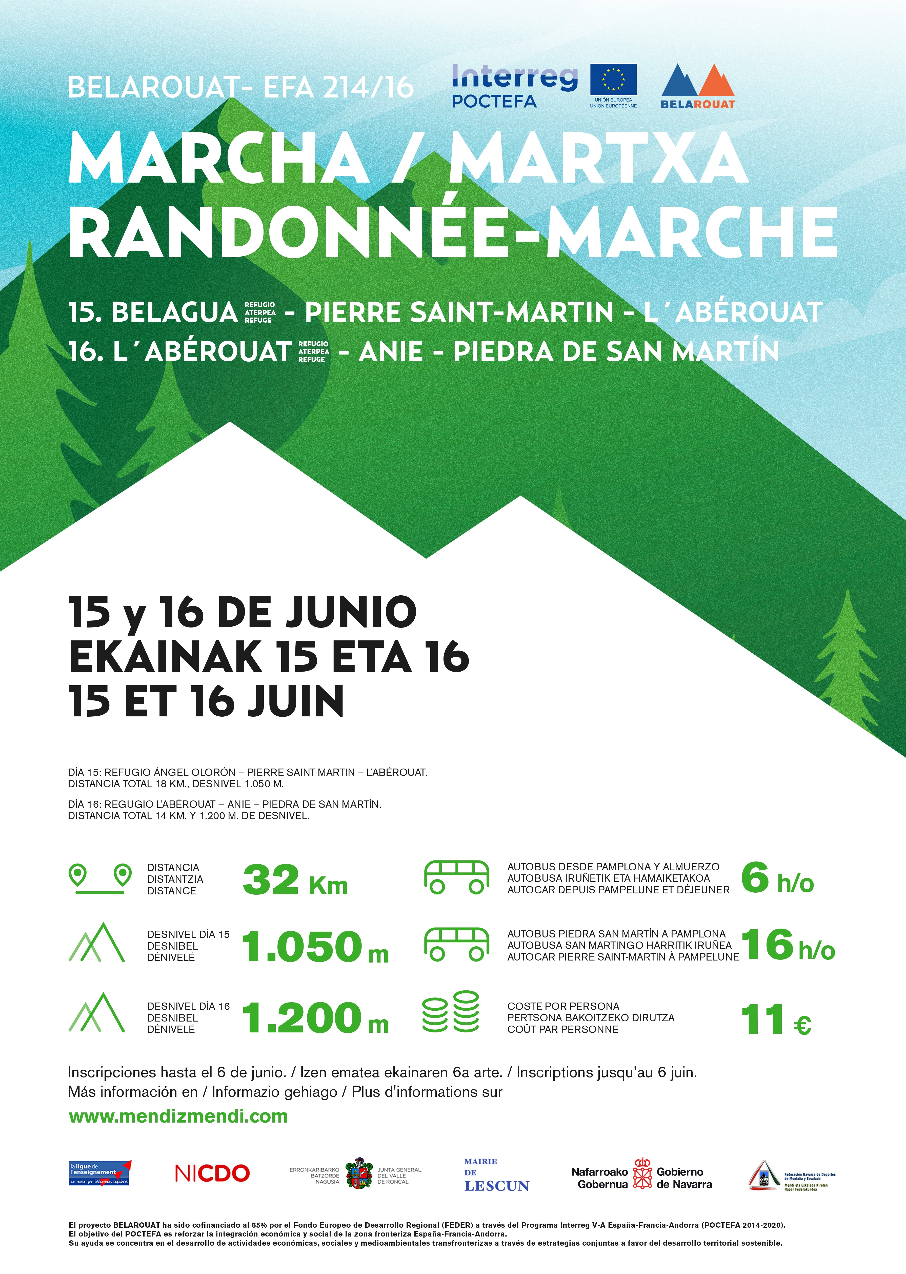 BELAROUAT MARCHA MONTA&Ntilde;ERA  MENDI IBIALDIA  RANDON&Eacute;E P&Eacute;DESTRE